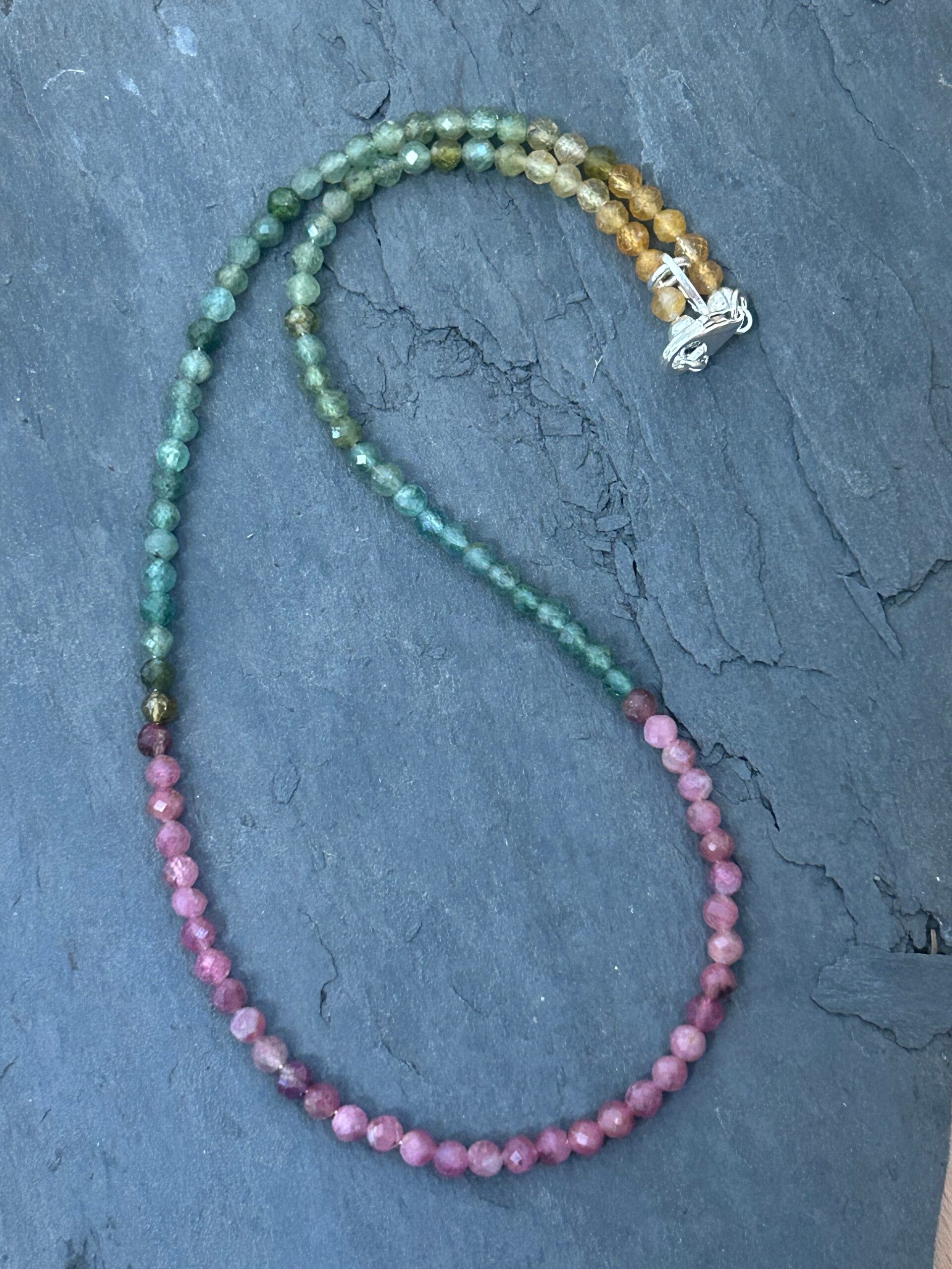 Halskette - Turmalin bunt (H417)