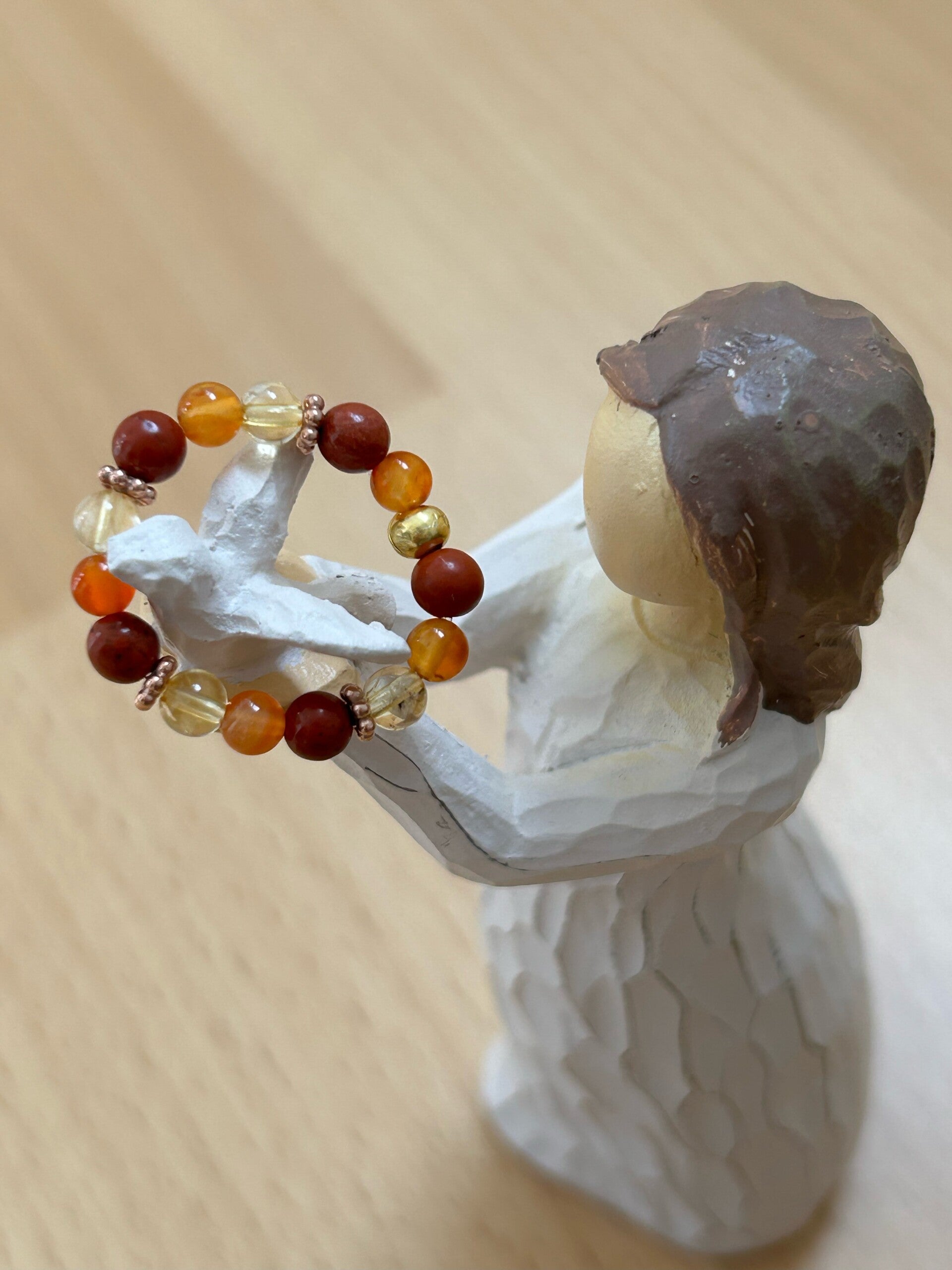 Fingerring - Citrin / Jaspis rot / Karneol (R020)