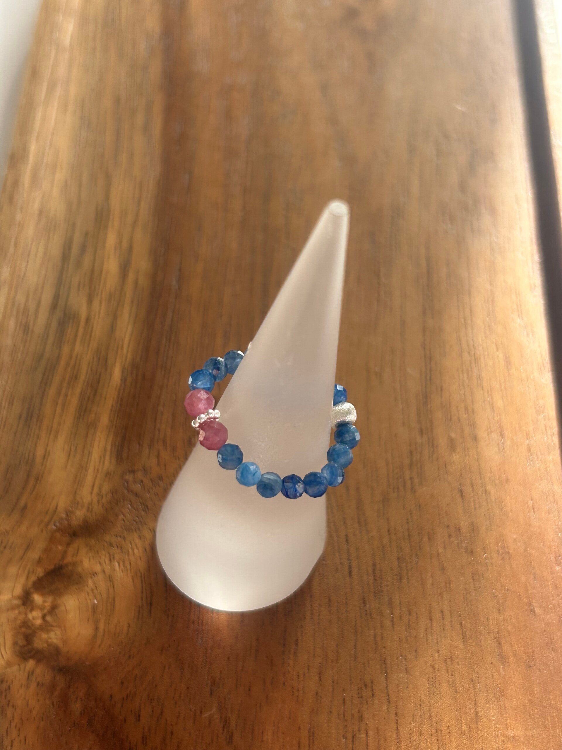 Fingerring - Kyanit & Rubellit (R091)