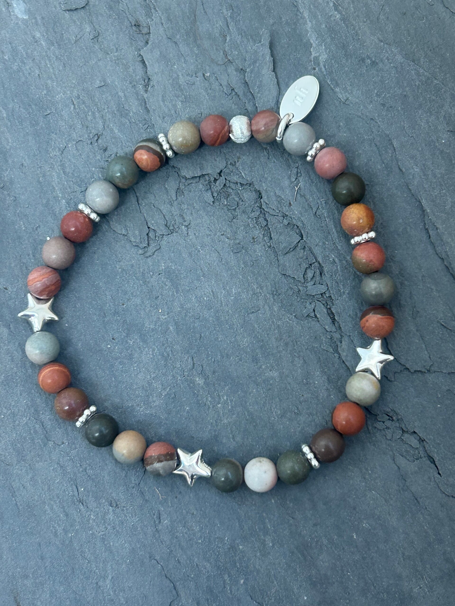 Armband - Polychrom-Jaspis (A579)