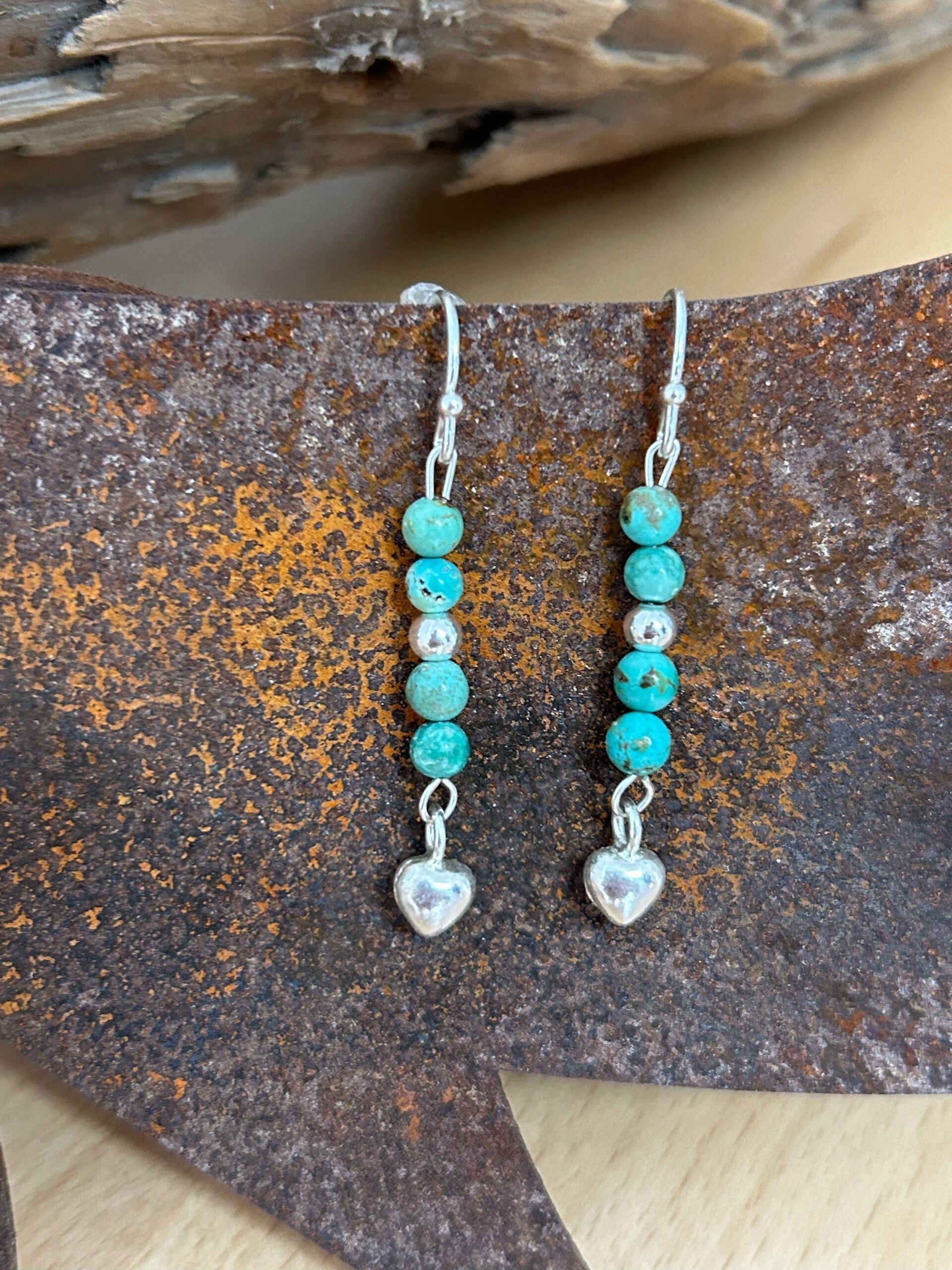 Ohrringe - Türkis Tibet hell (O393)