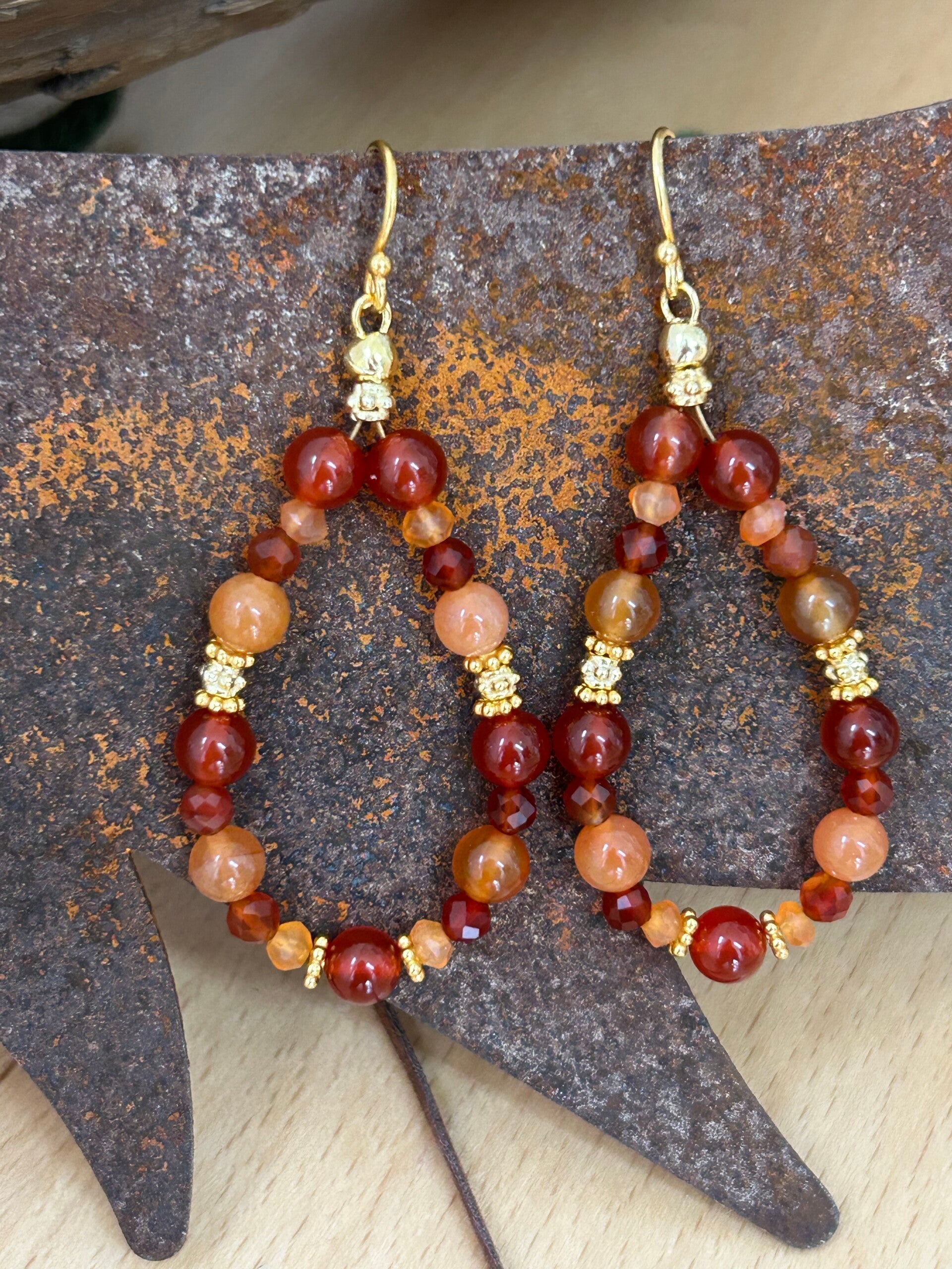 Ohrringe - Karneol (O441)