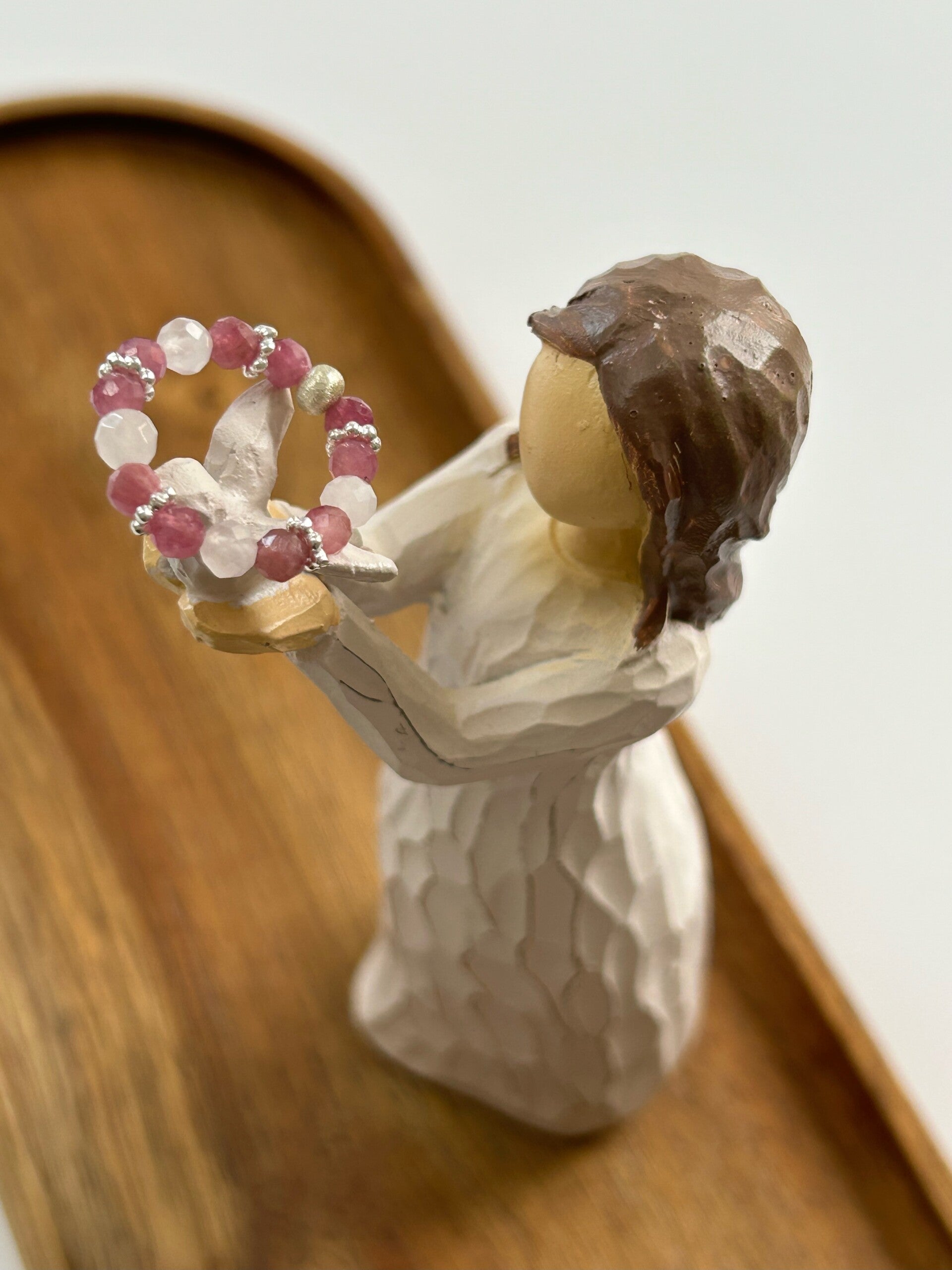 Fingerring - Turmalin rosa (Rubellit) / Rosenquarz (R027)