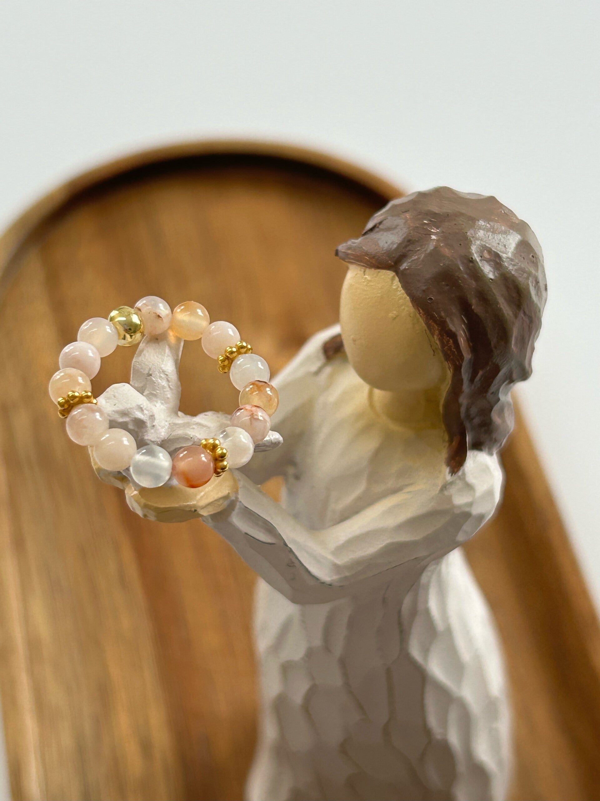 Fingerring - Kirschblüten-Achat (R022)