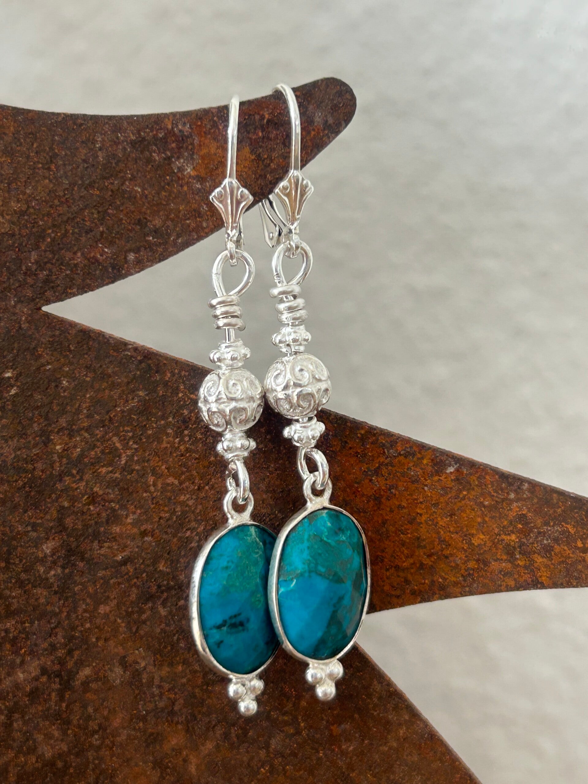 Ohrringe - Chrysokoll (O515)