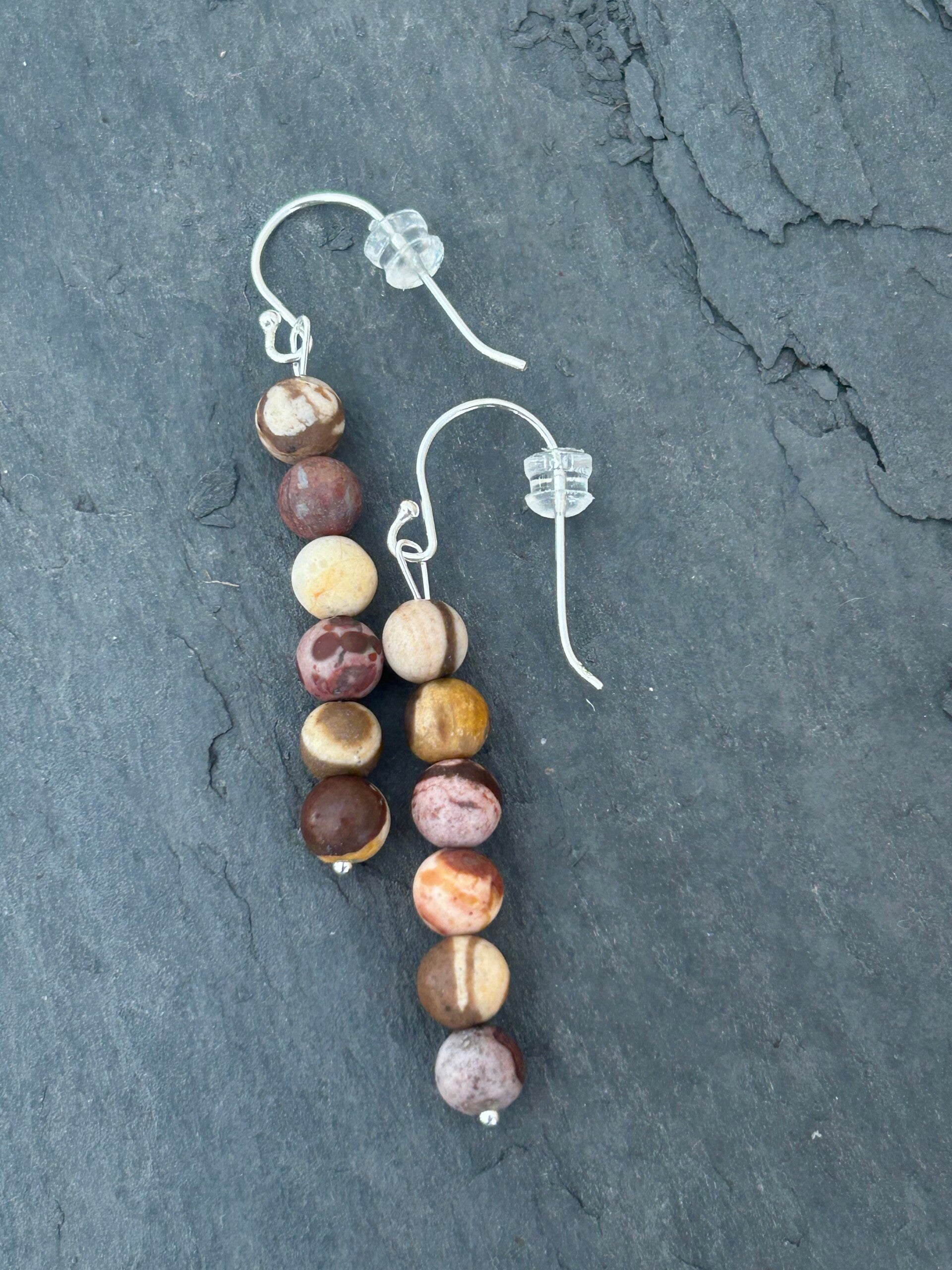 Ohrringe - Zebra-Jaspis (O467)