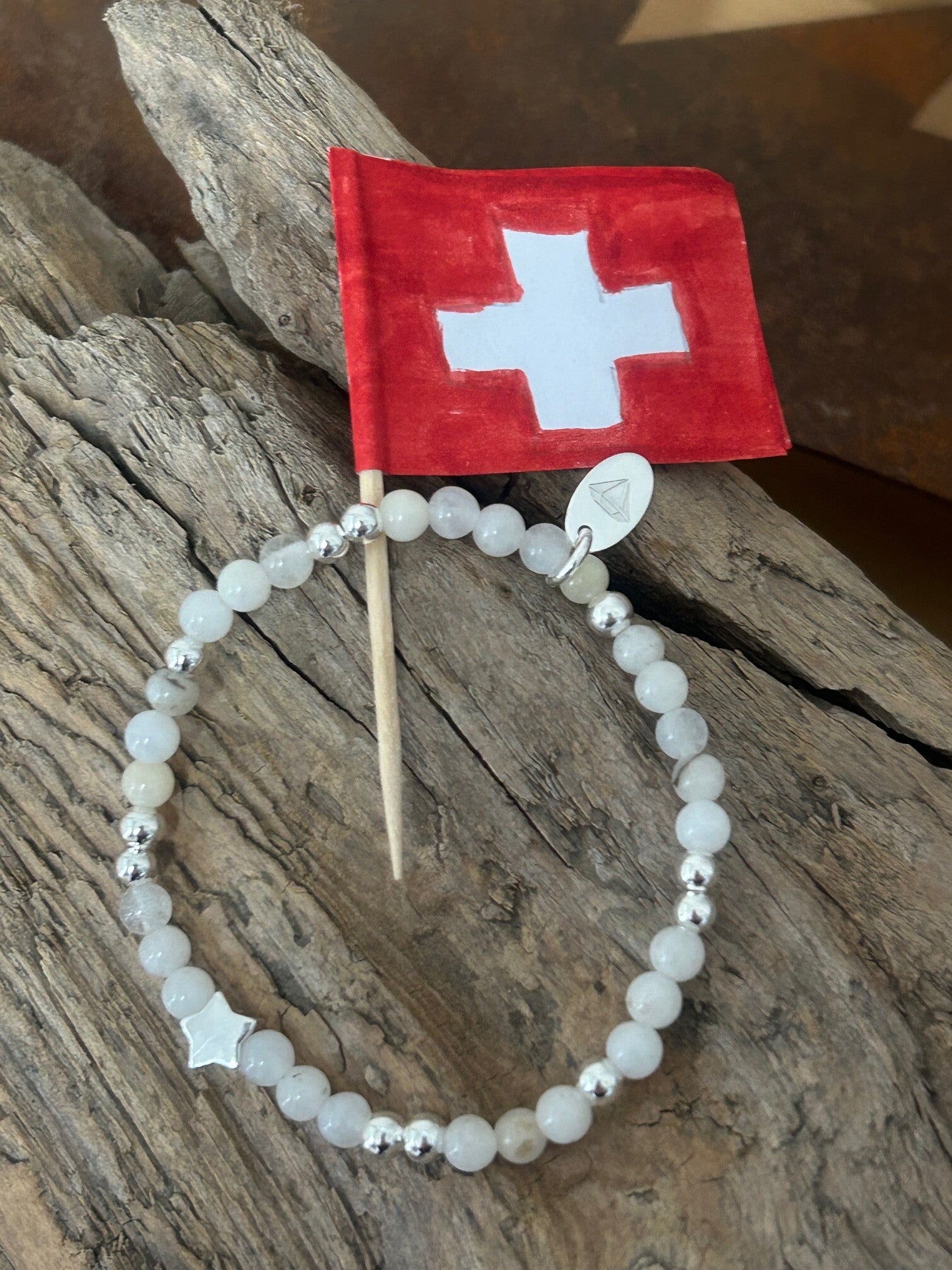 Armband - Schneequarz (Schweiz) (A626)