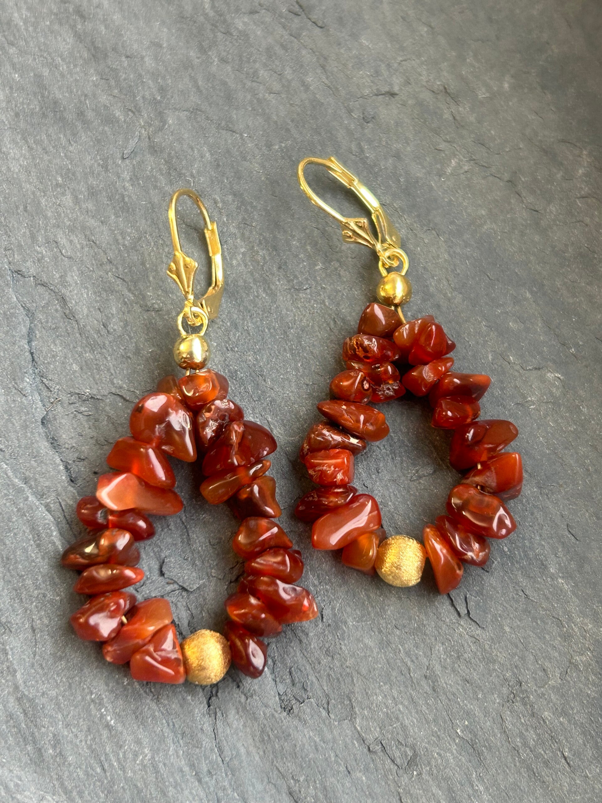 Ohrringe - Karneol (O569)