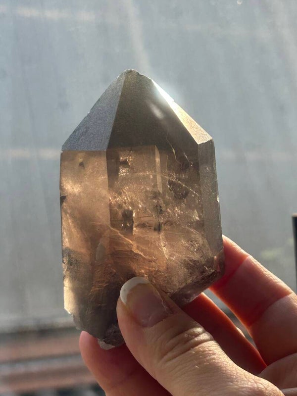 Rauchquarz mit Chlorit, Galmihorn VS, Schweiz (D055)
