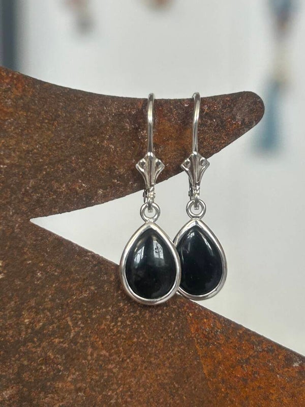 Ohrringe - Turmalin Schörl (O562)