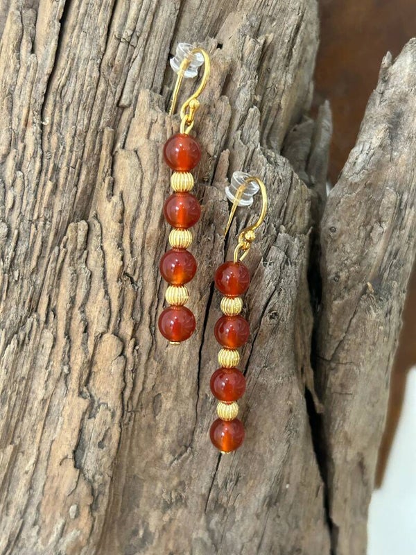 Ohrringe - Karneol (O369)