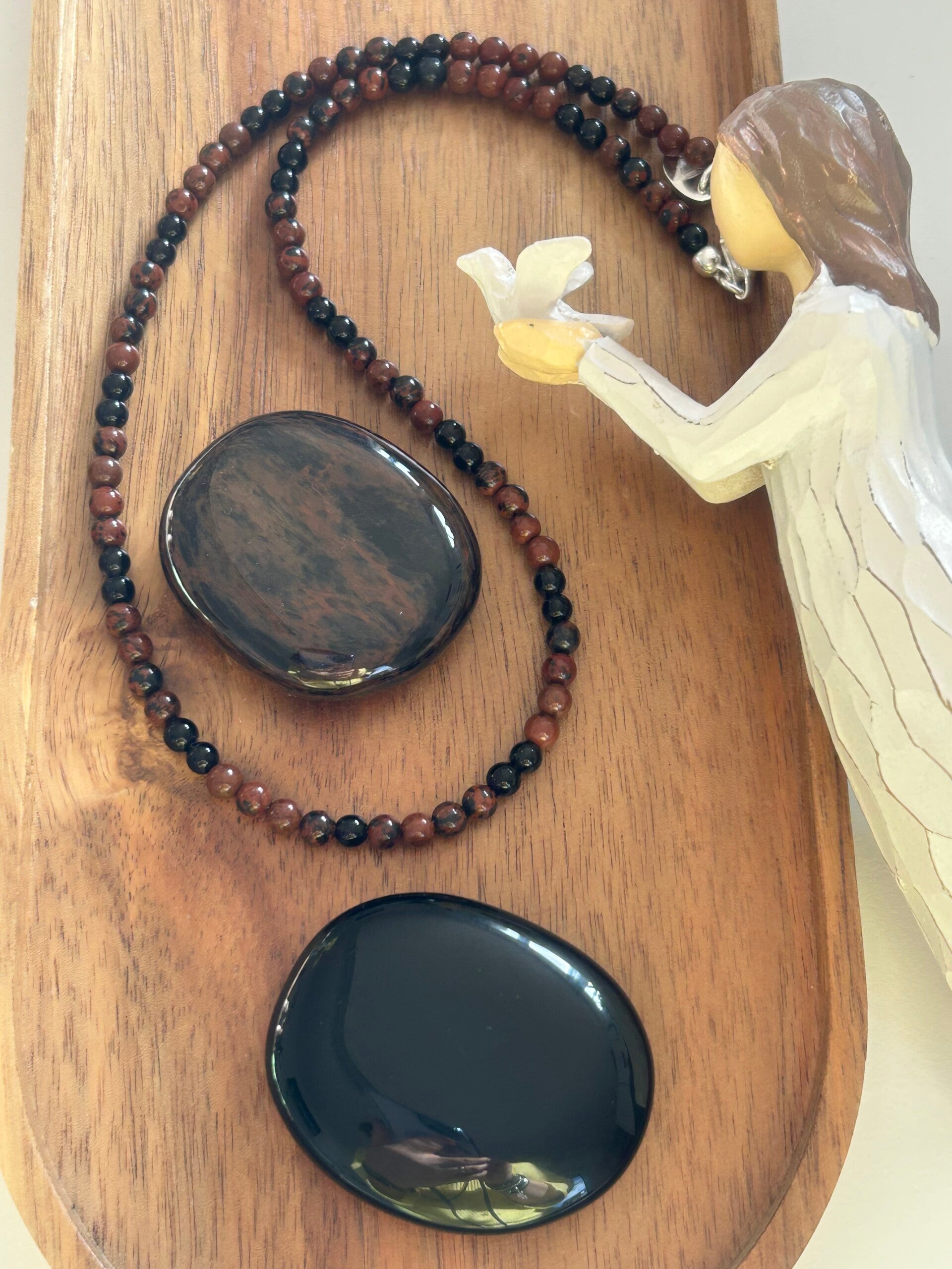 Halskette - die Kraft des Obsidian (H475)