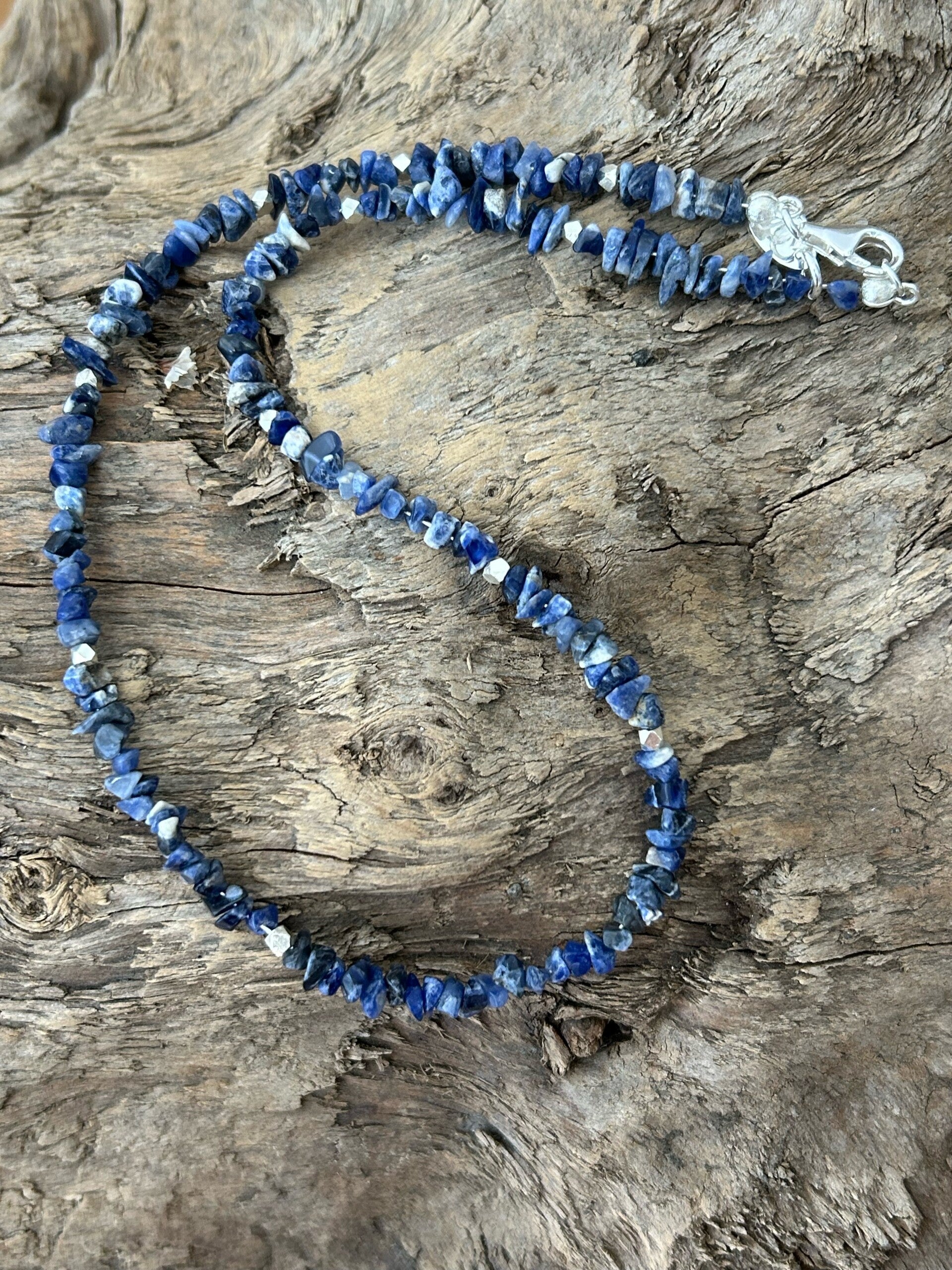 Halskette - Sodalith blau (H338)