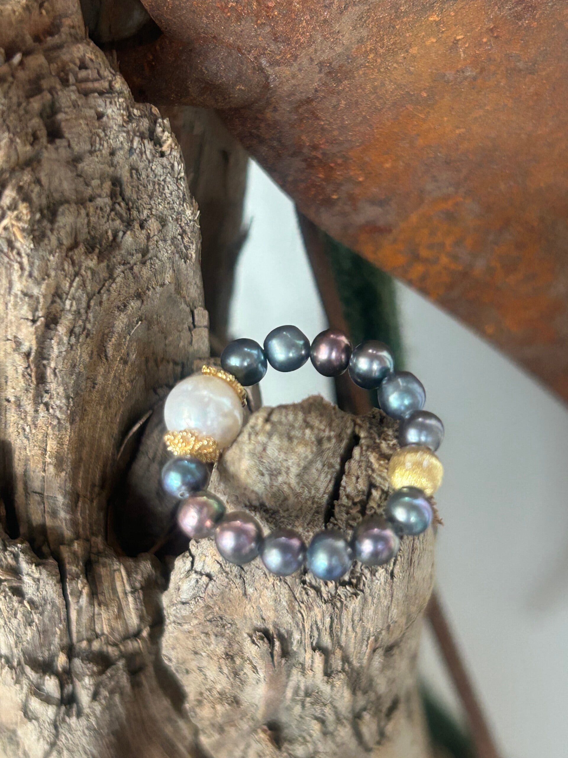 Fingerring - Süsswasserperle (R102)