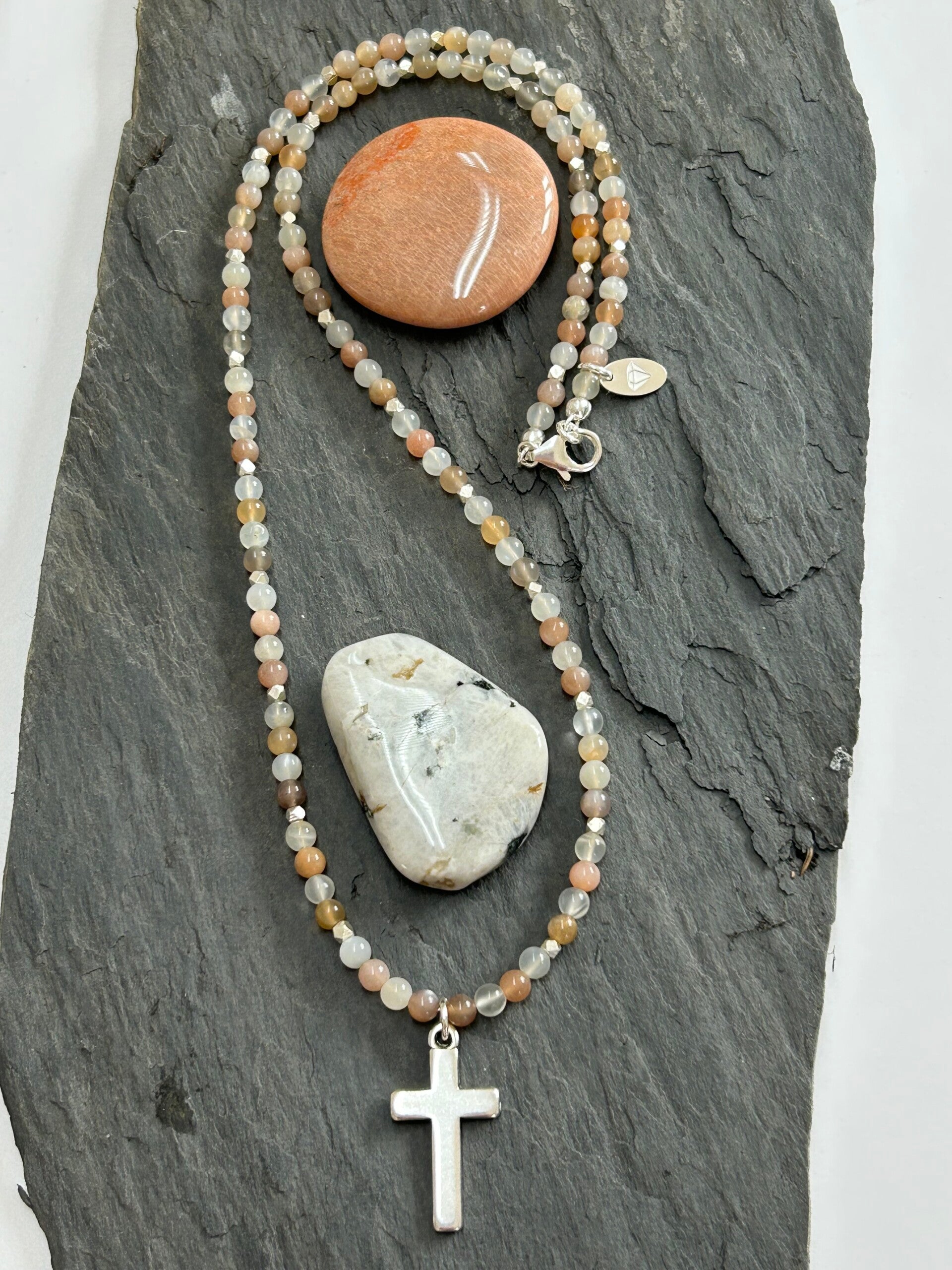 Halskette - Mondstein (H398)