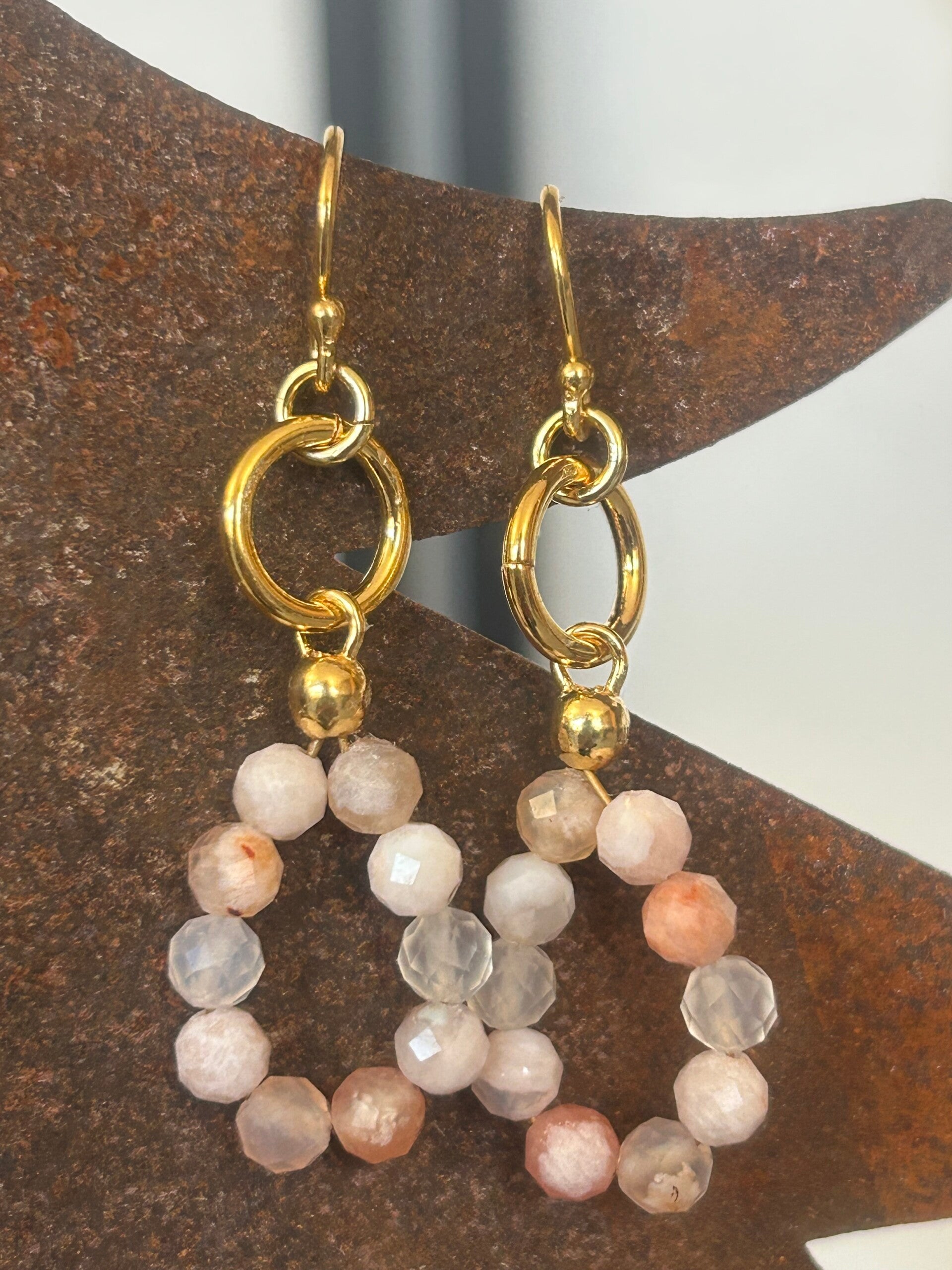 Ohrringe - Kirschblütenachat (O566)