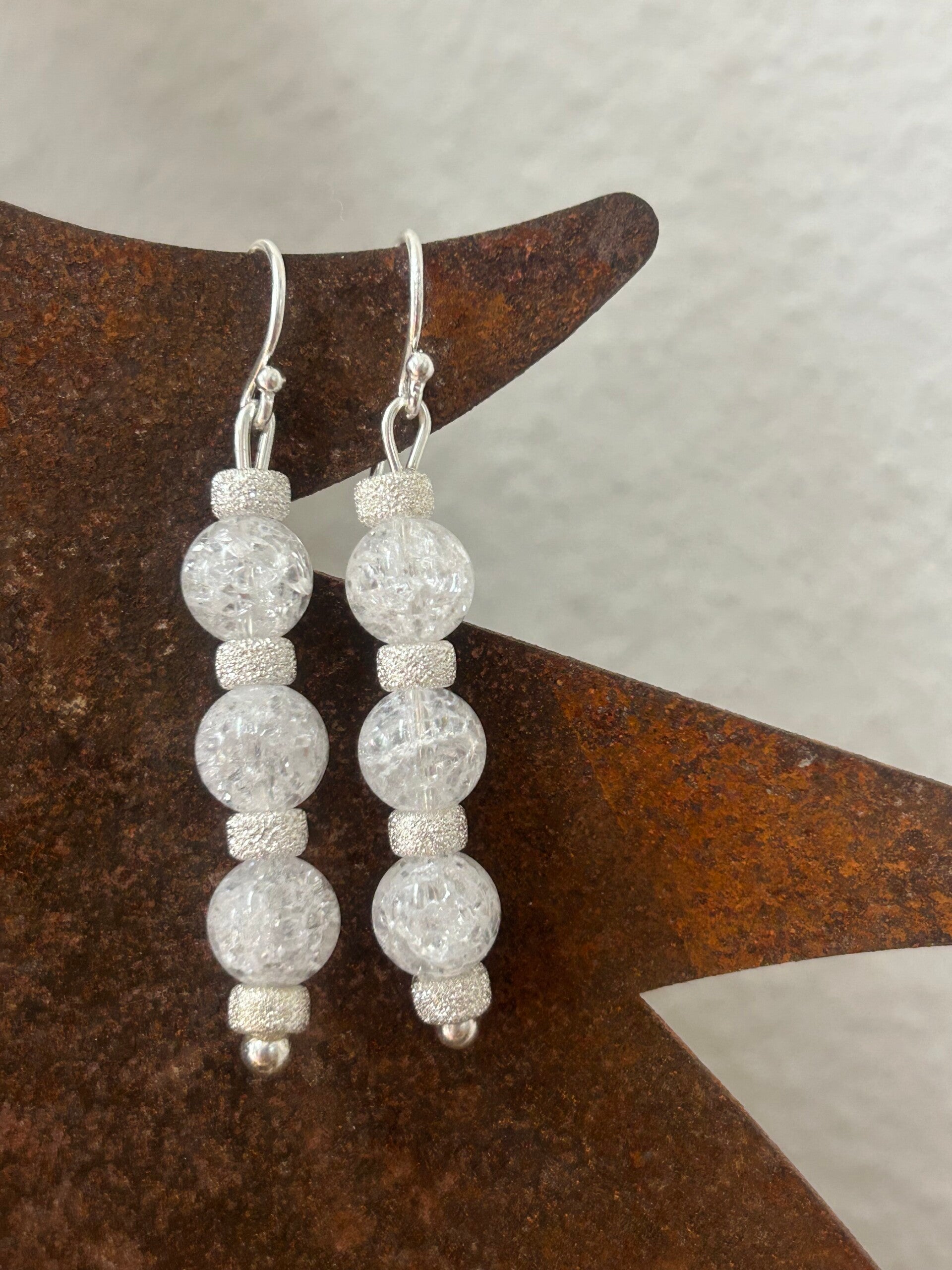 Ohrringe - Bergkristall Iris (O516)