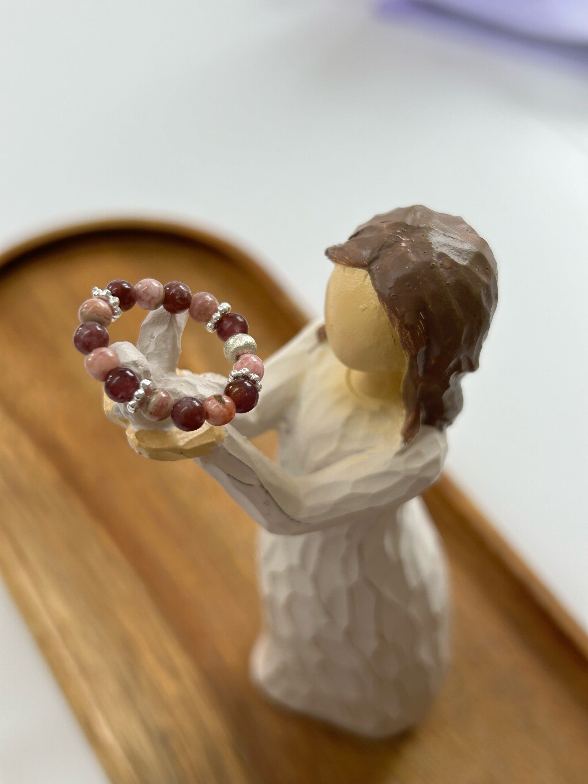 Fingerring - Rhodochrosit / Lepidolith (R033)