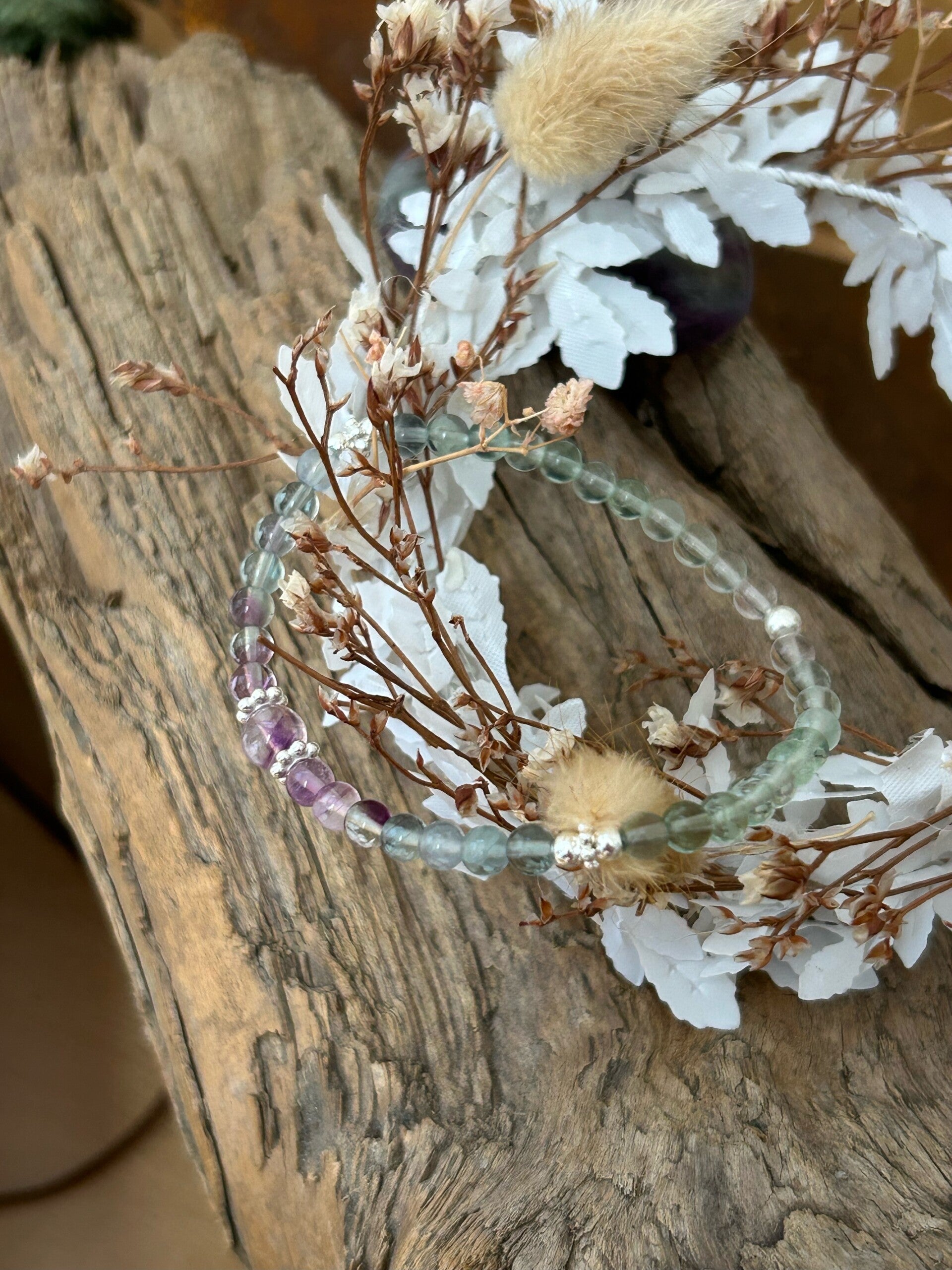 Armband - Fluorit Regenbogen (A509)