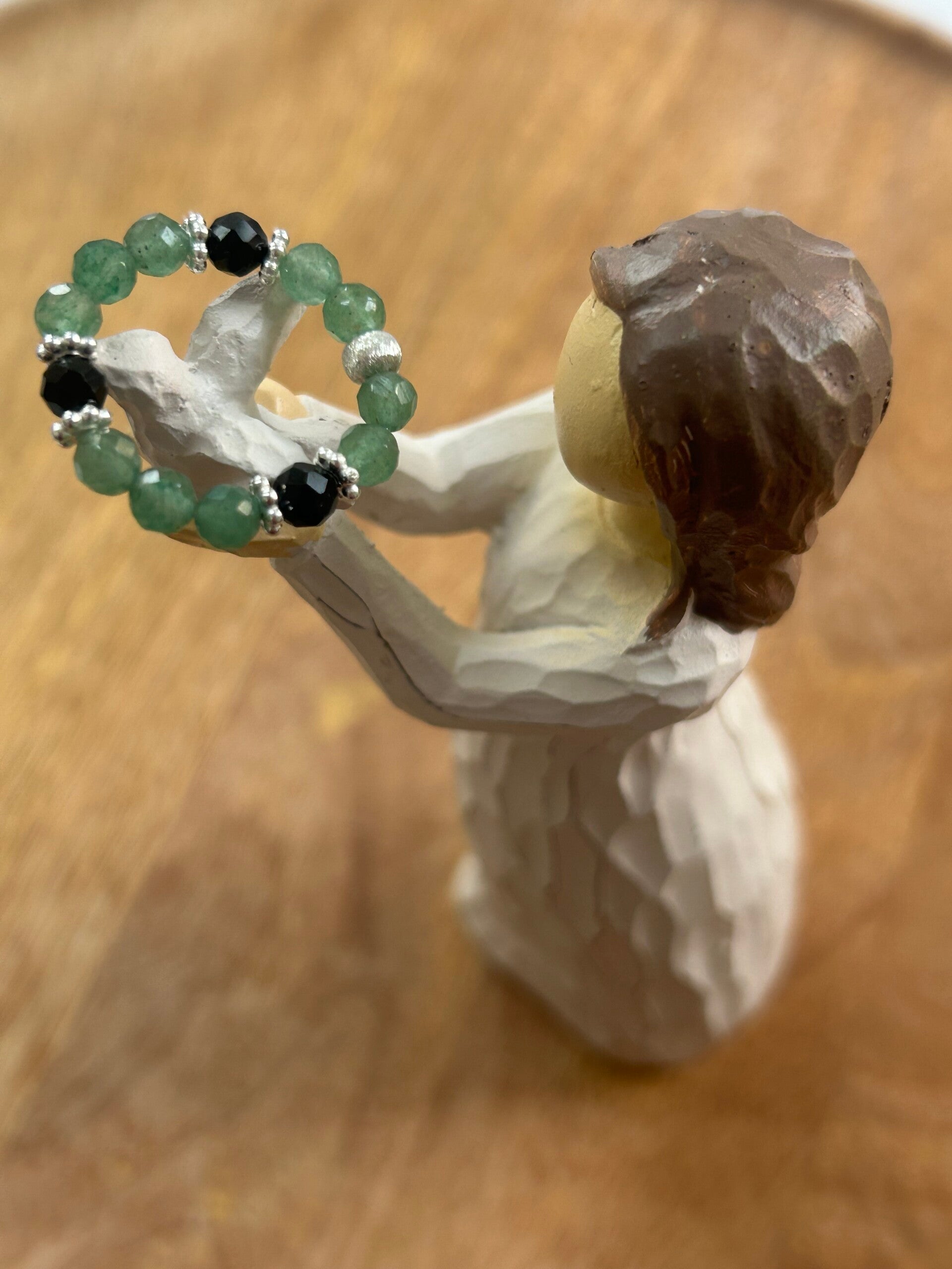 Fingerring - Aventurin & Turmalin (R077)