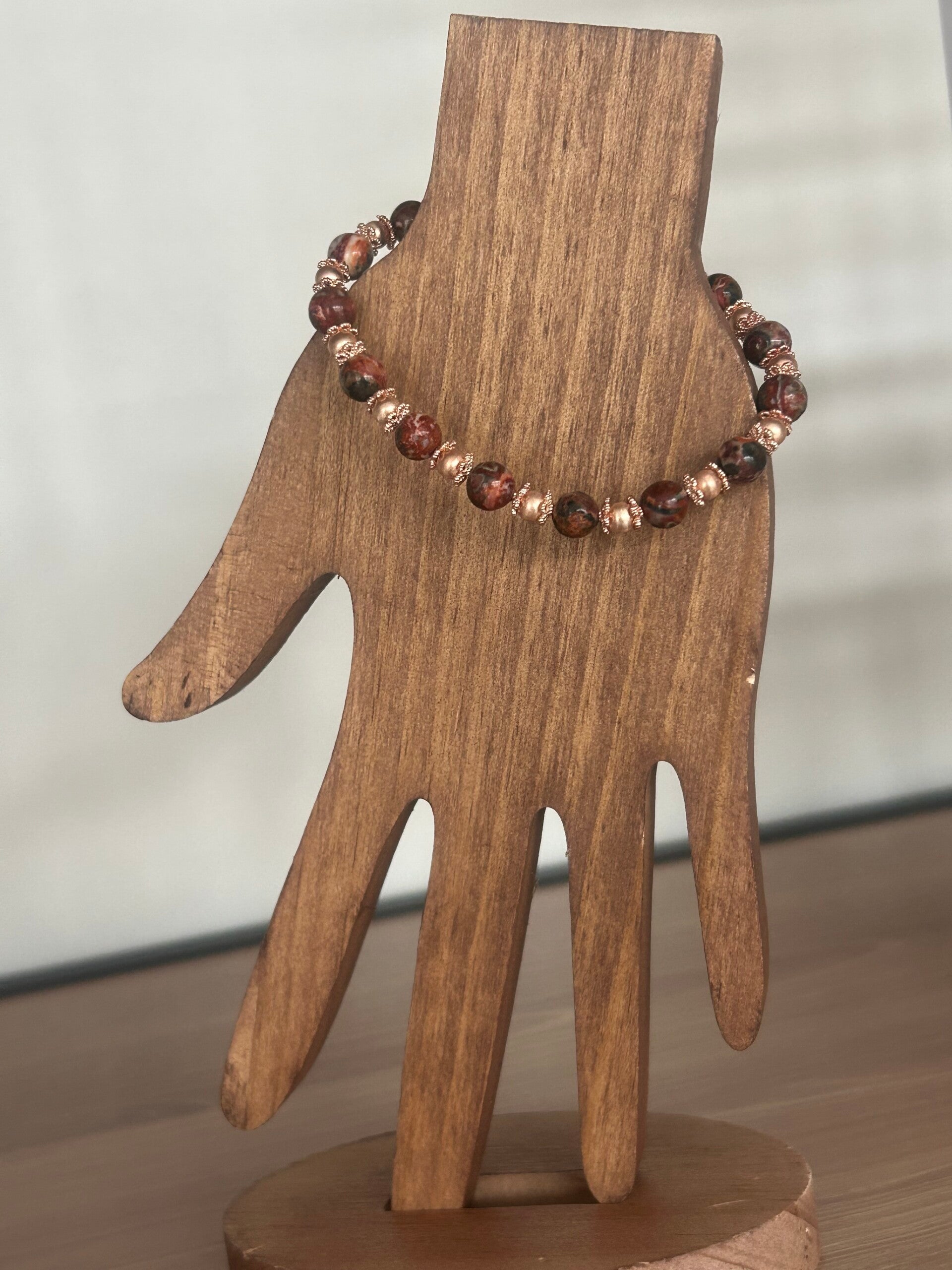 Armband - Leopardenfell-Rhyolith (A728)