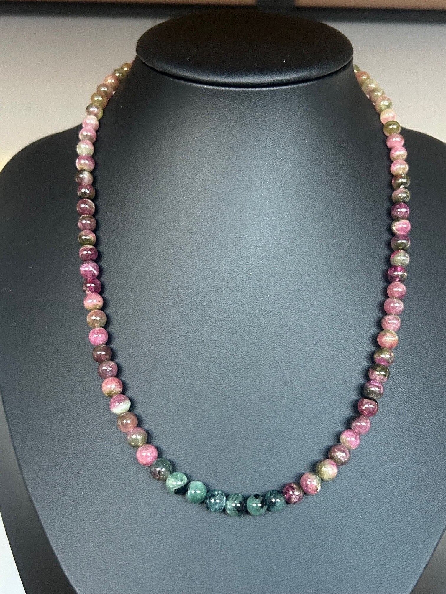 Halskette - Wassermelonen-Turmalin (H458)