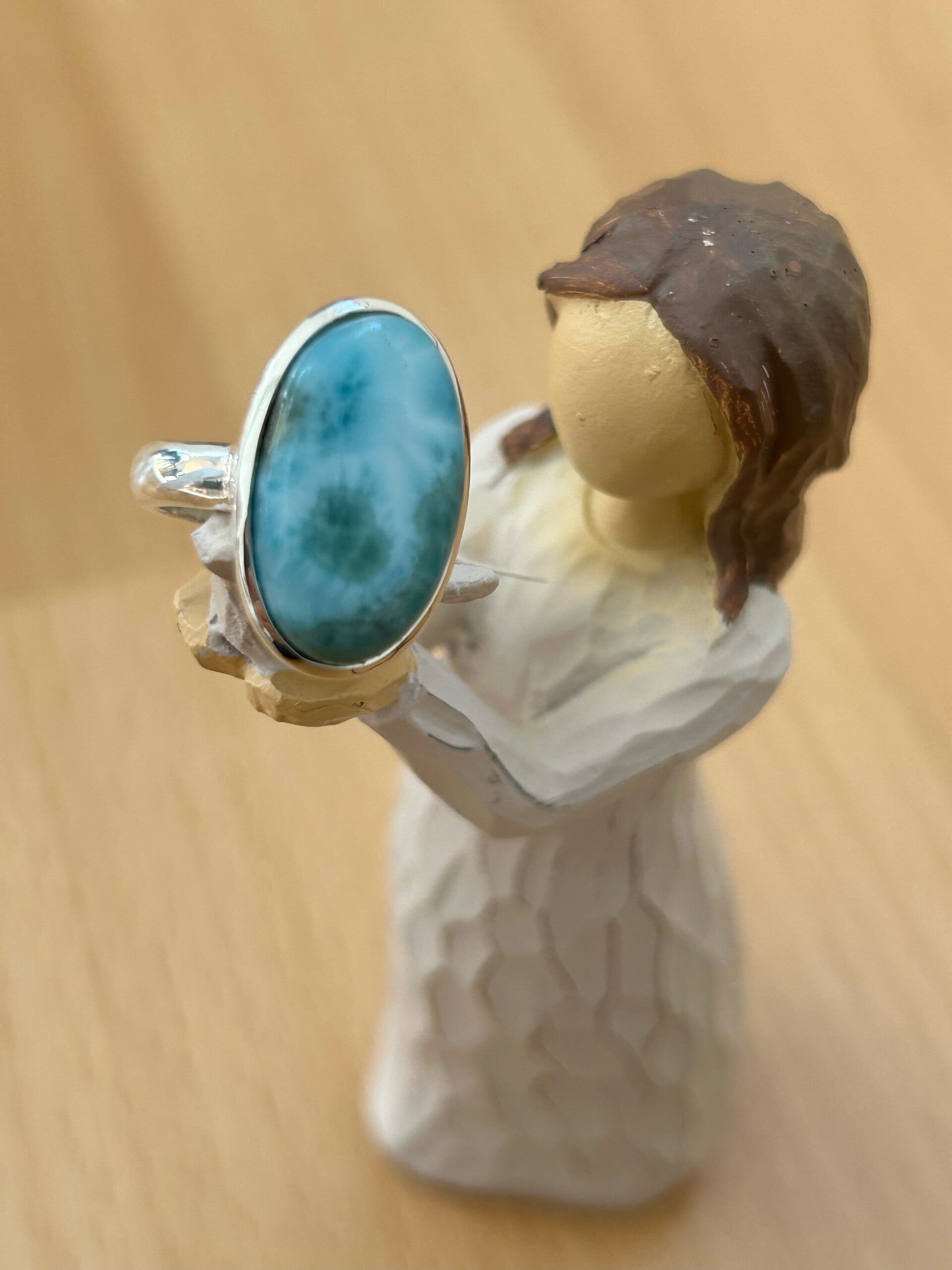 Fingerring - Larimar (R001) Einzelstück!