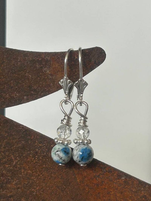 Ohrringe - Bergkristall & K2 (O575)