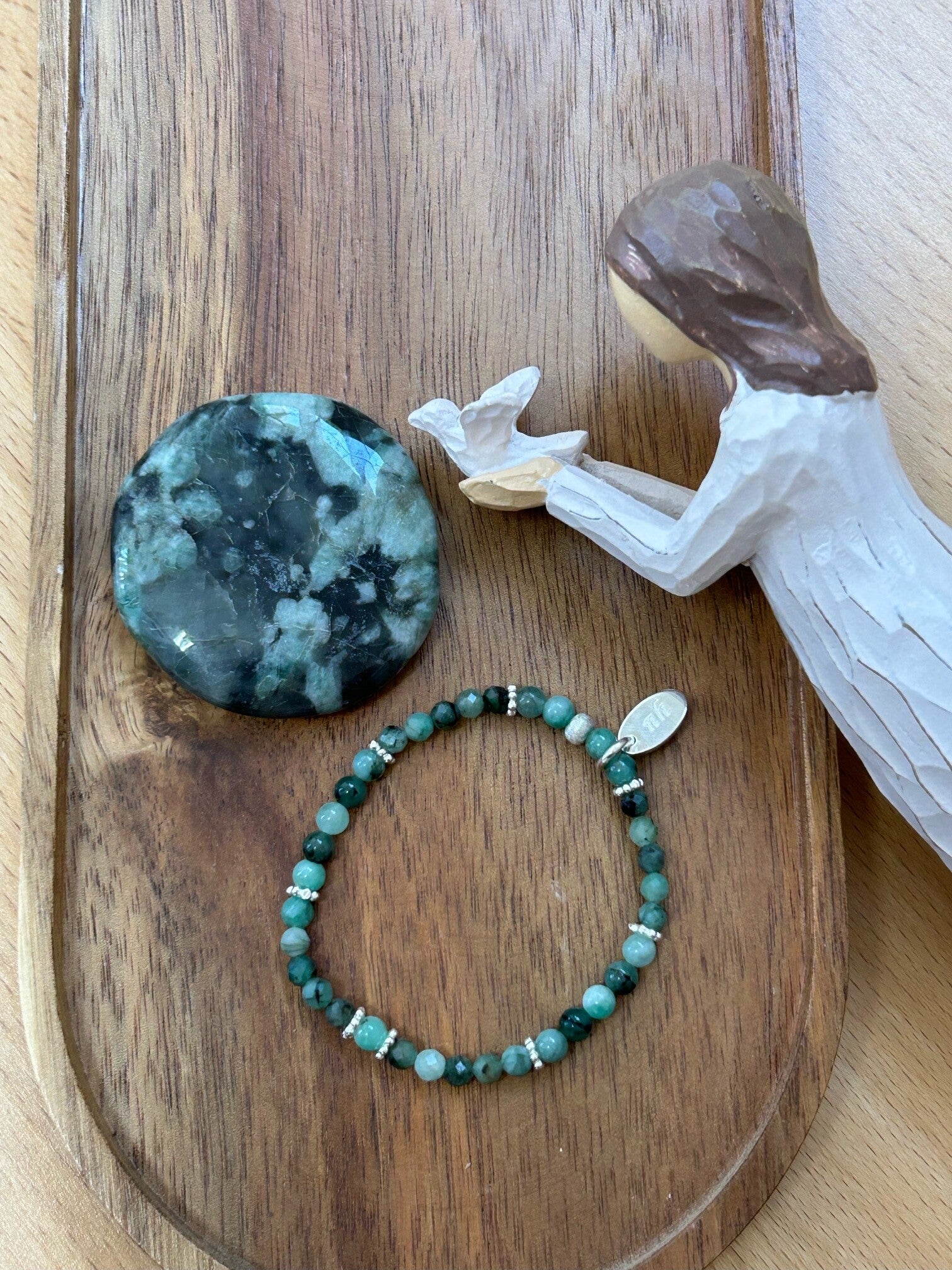 Armband - Smaragd (Beryll grün) (A514)