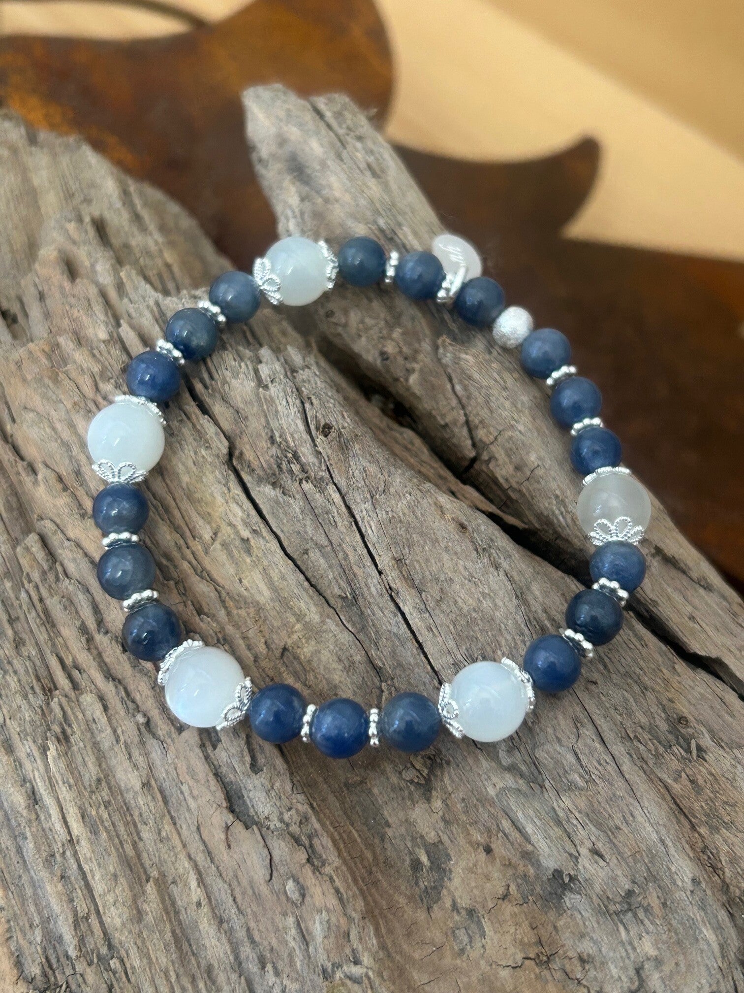 Armband - Mondstein & Saphir (A694)