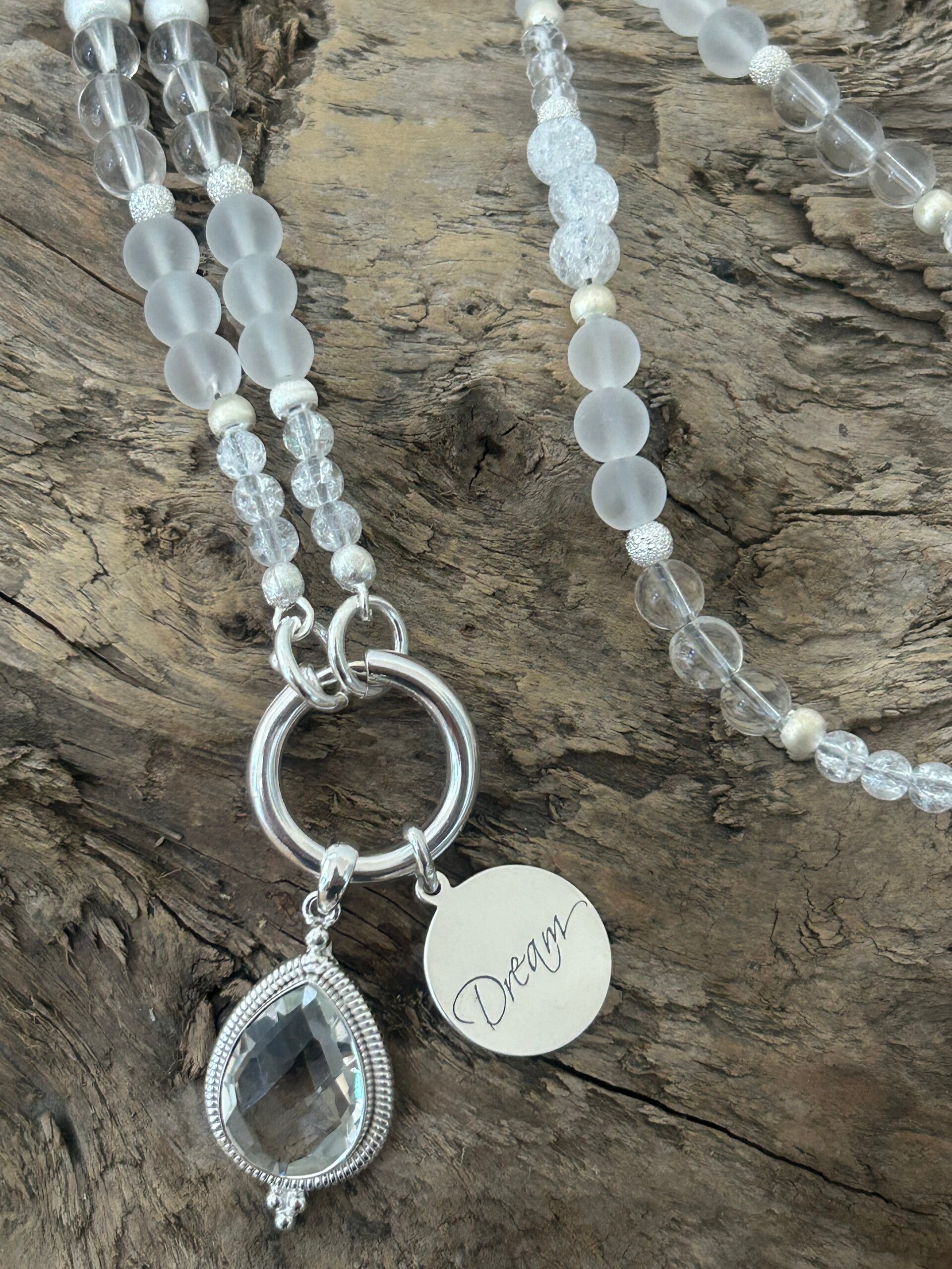 Halskette - die Kraft des Bergkristalls (H425)