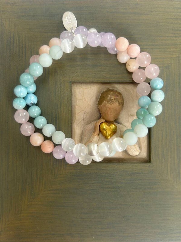 Wickelarmband (2-fach) - Ein Traum aus Pastell (A711)