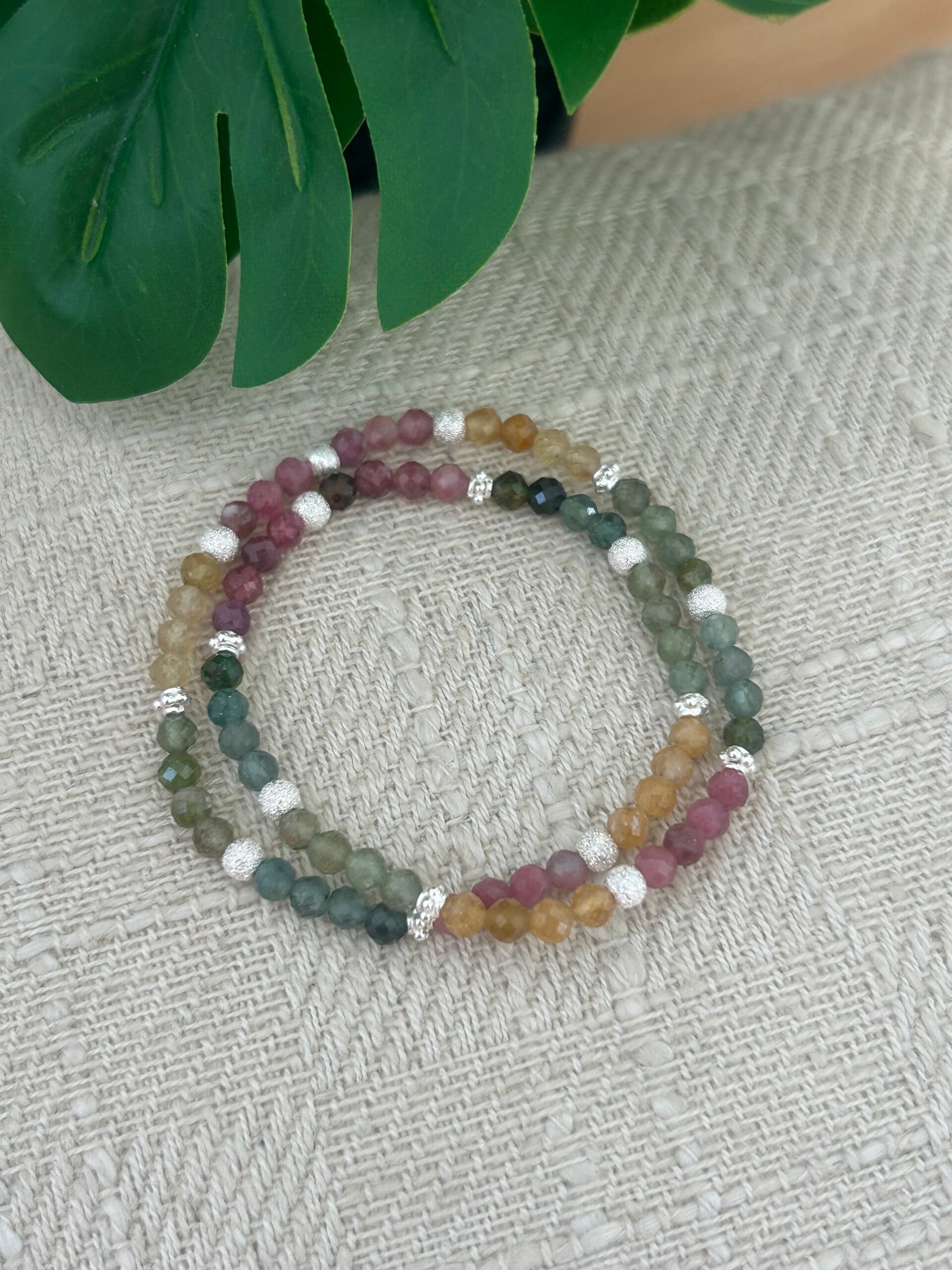 Wickelarmband - Turmalin bunt (A672)