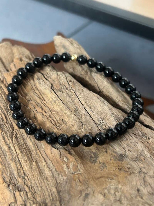 Armband - Turmalin schwarz (Schörl) (A894)
