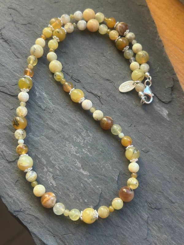 Halskette - Honig-Opal (H668)