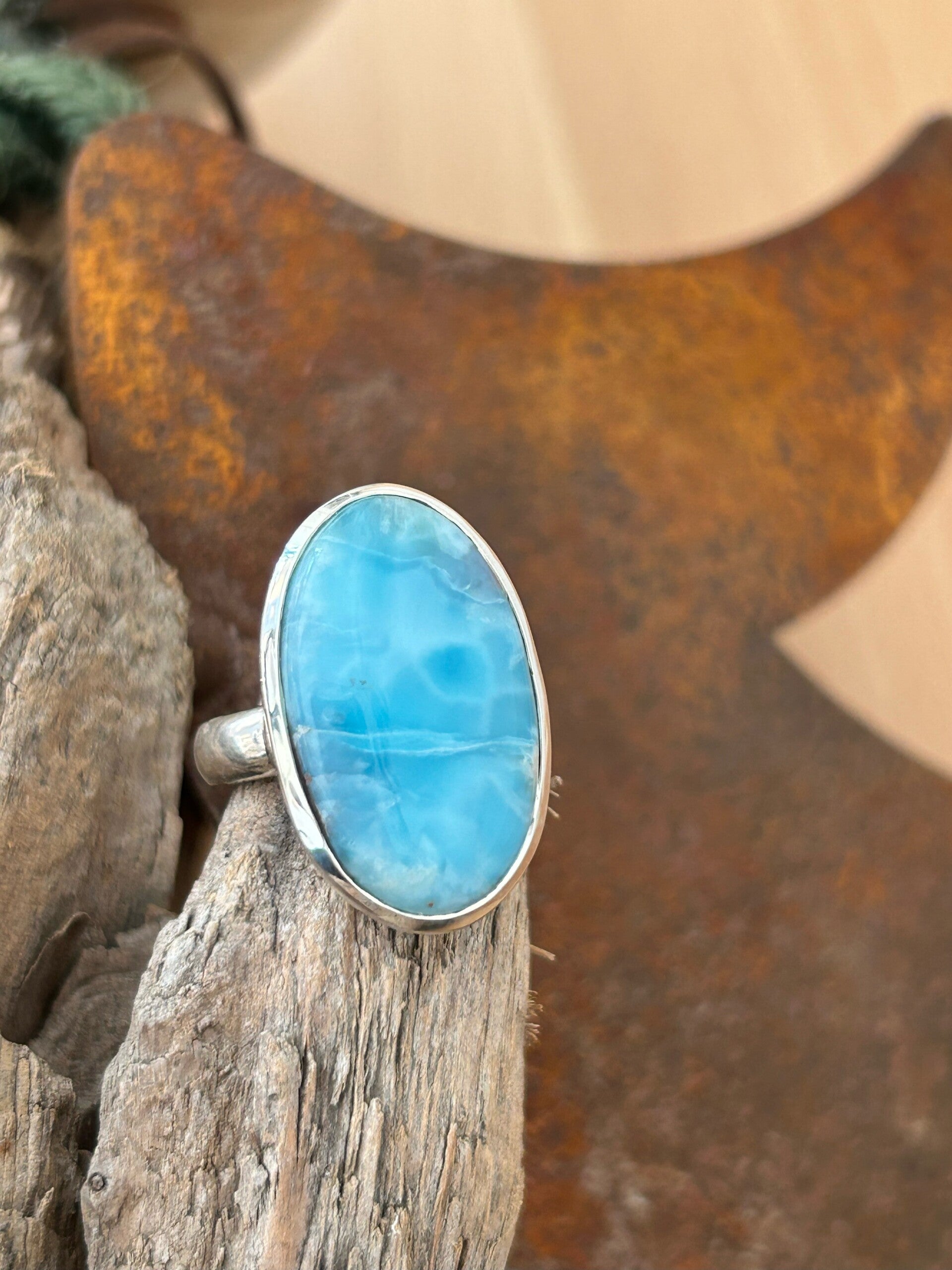 Fingerring - Larimar (R002) Einzelstück!