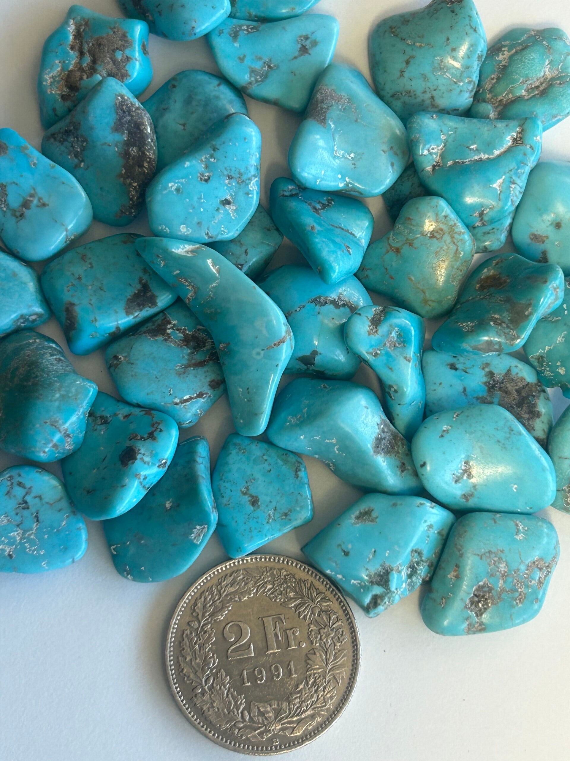 Türkis Tibet - Trommelsteine Extra