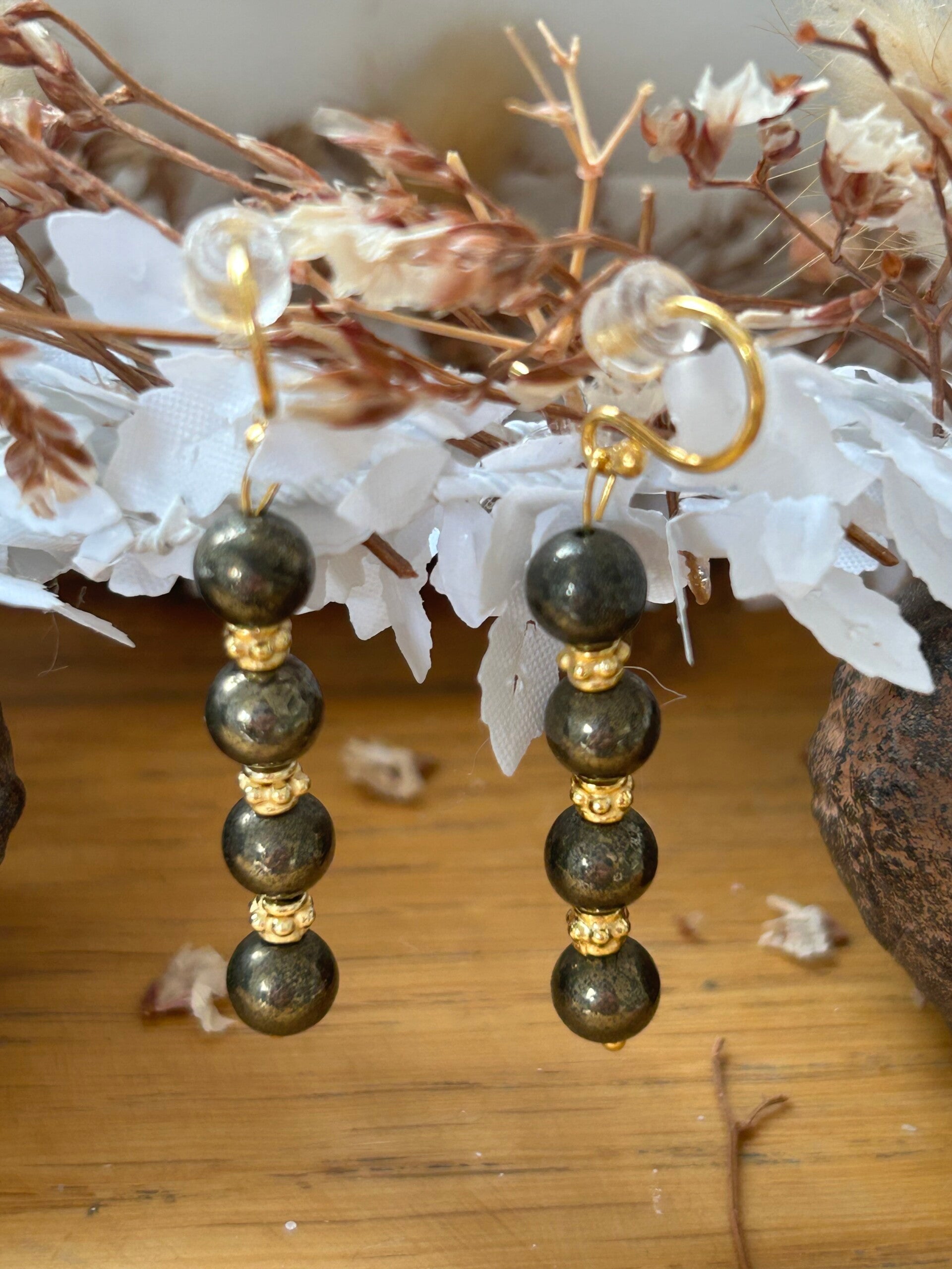 Ohrringe - Pyrit (O410)