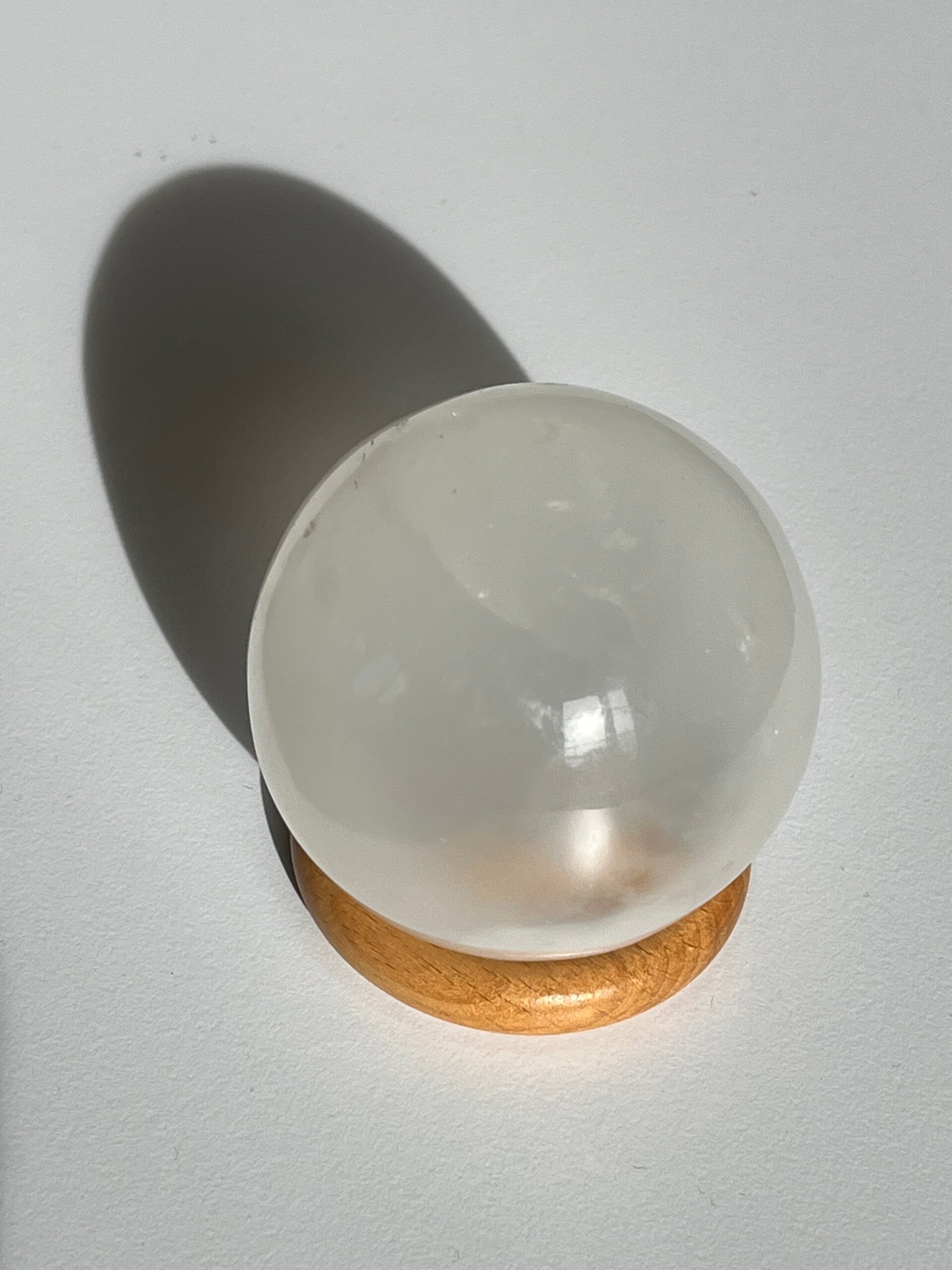 Stein-Kugel - Selenit (D032)