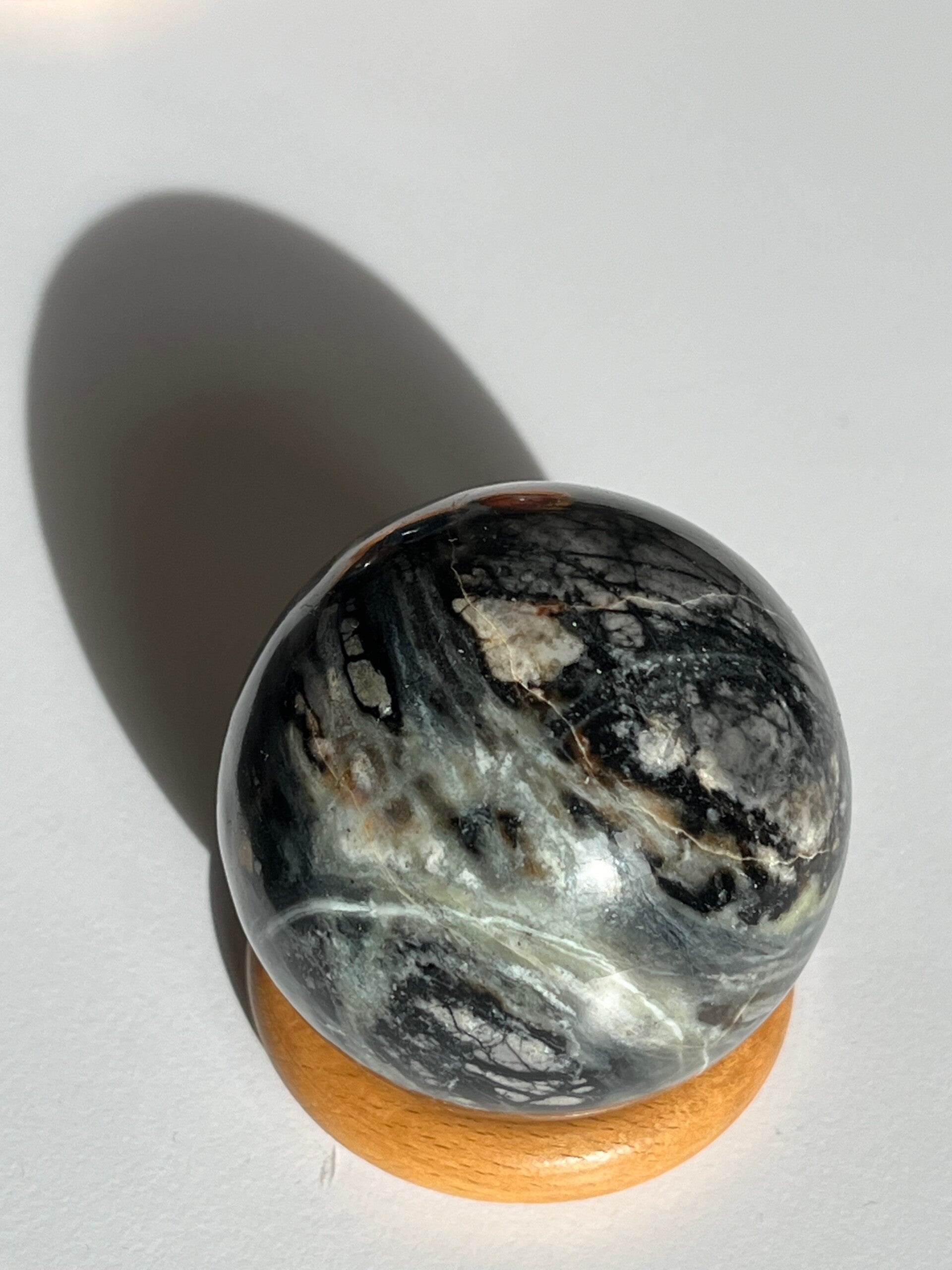 Stein-Kugel - Jaspis Picasso (D037)