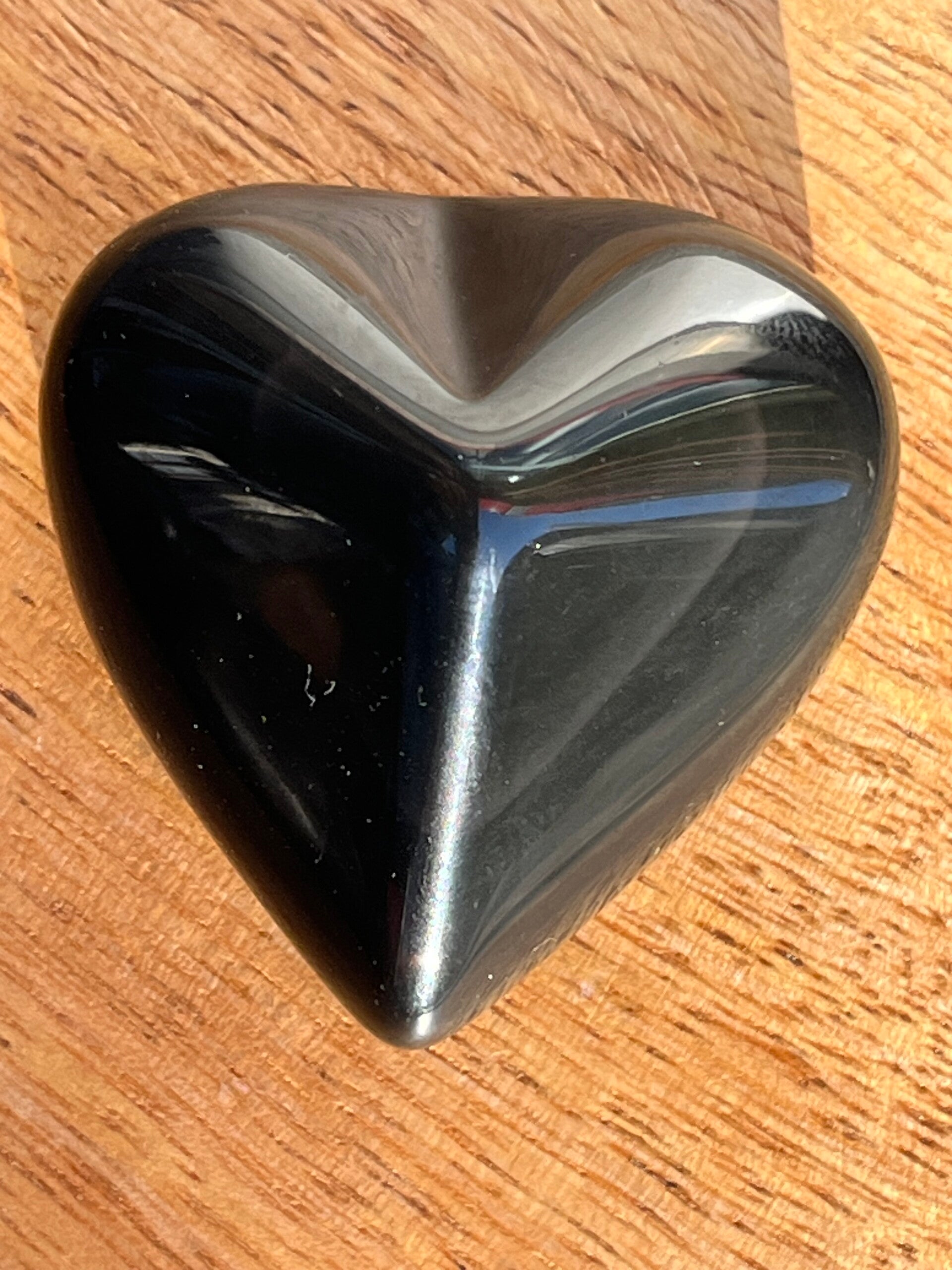 Obsidian-Regenbogen - Steinherz (Z067)