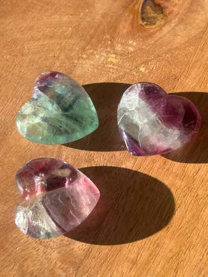 Steinherzen Fluorit Regenbogen (Z050)