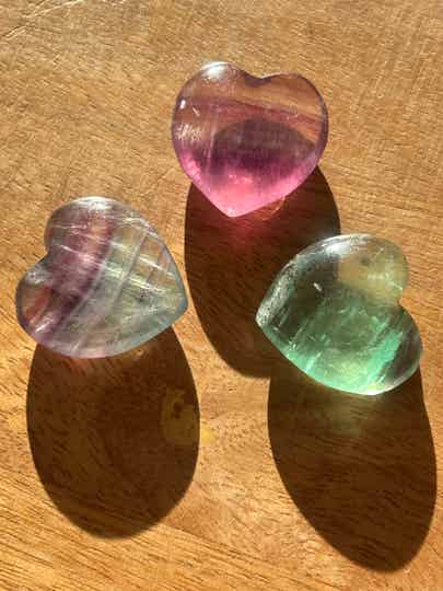Steinherzen Fluorit Regenbogen (Z049)