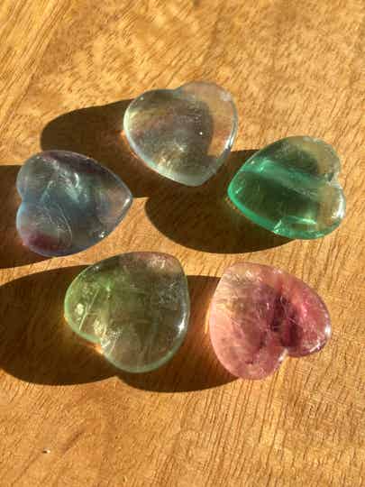 Steinherzen Fluorit Regenbogen (Z048)