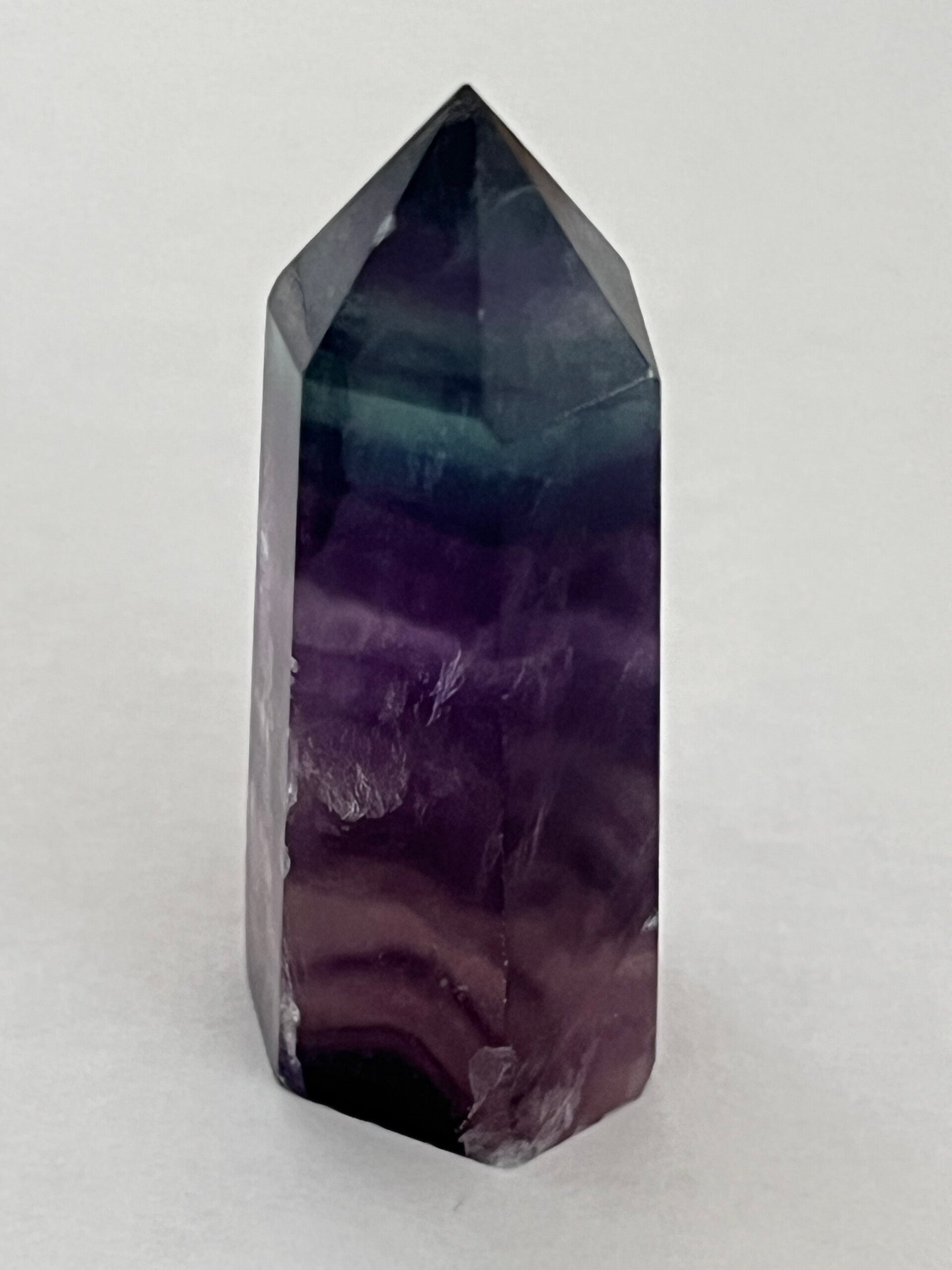 Fluorit Regenbogen - Steinspitze (Z038)