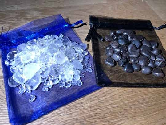 Reinigungsset für Heilsteinschmuck und Trommelsteine / Handschmeichler (V008)