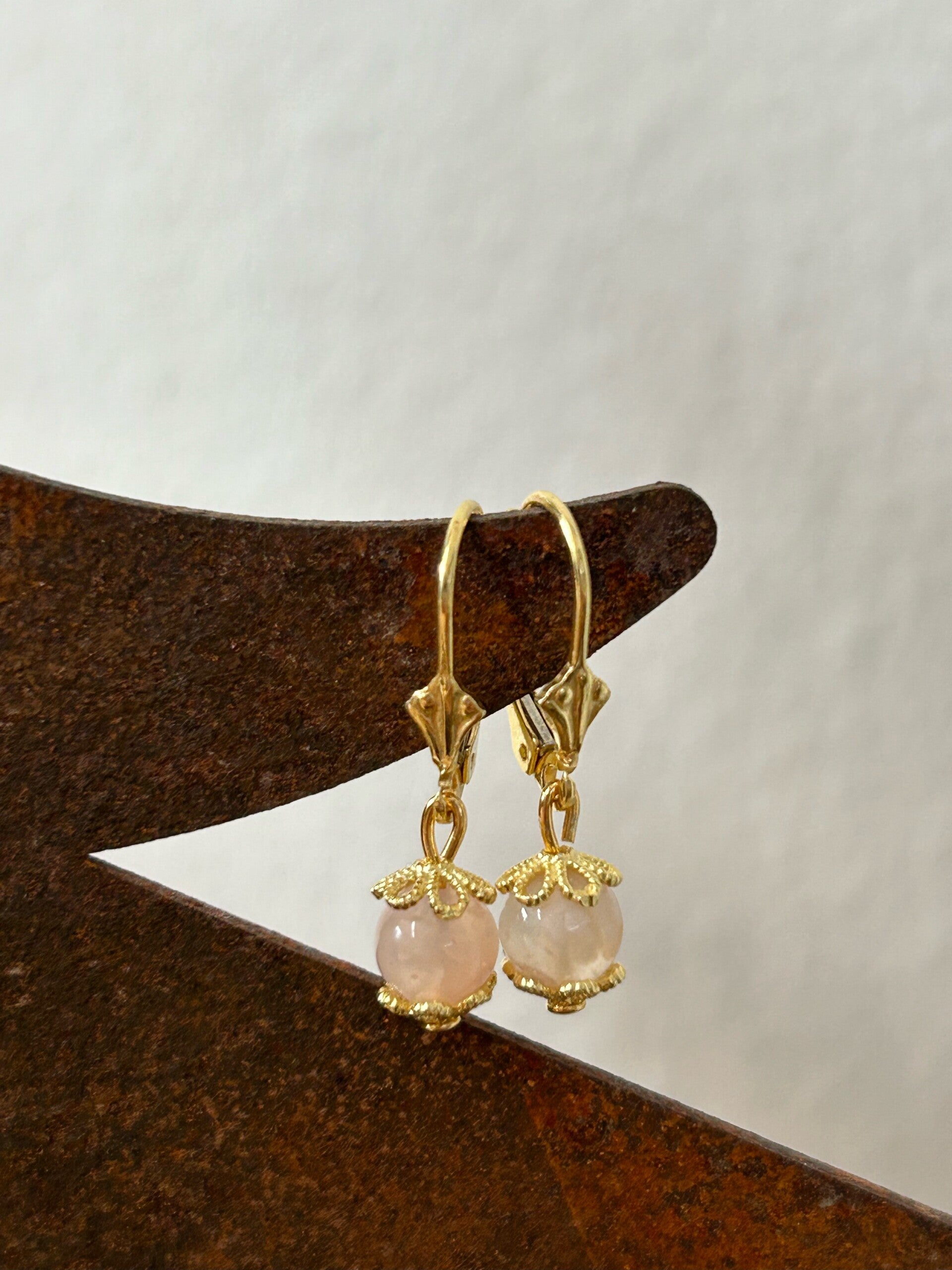 Ohrringe - Kirschblüten-Achat (O365)