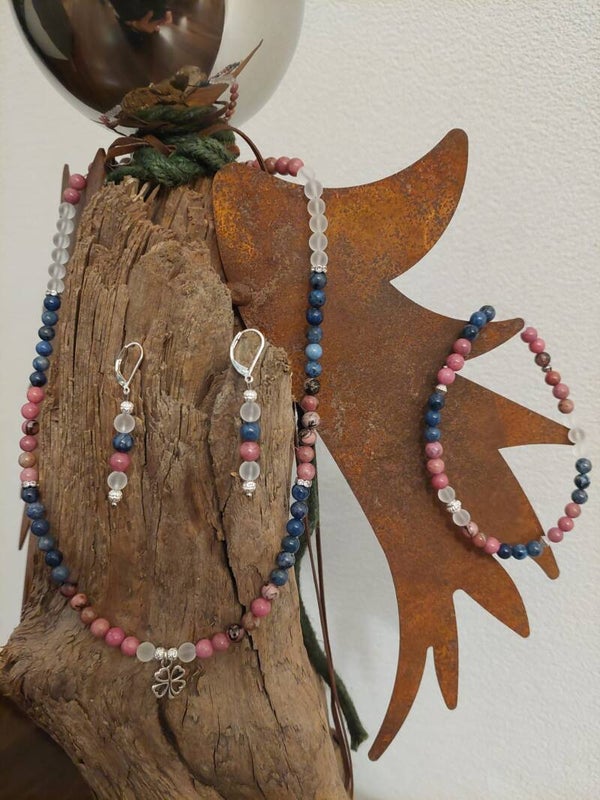 Heilstein-Schmuck-Set - das Beruhigende (S318)