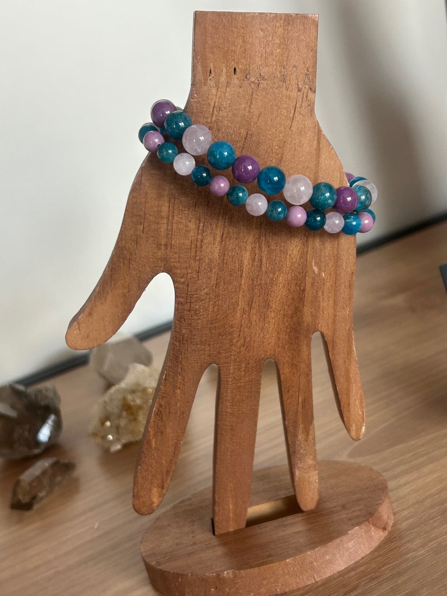 Armband - Amethyst, Apatit & Phosphosiderit (A720)
