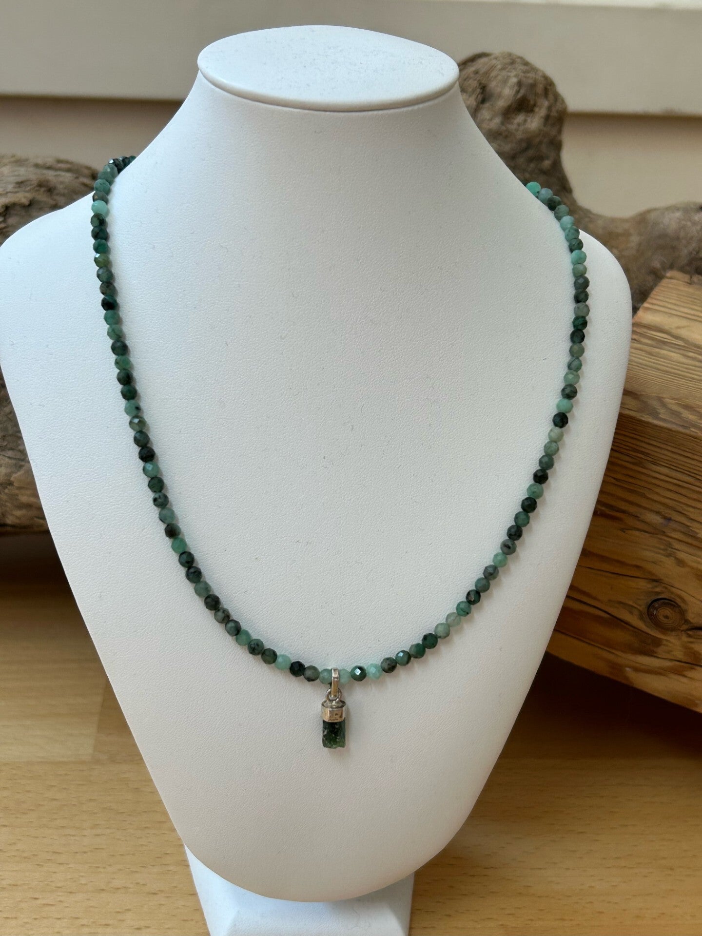 Halskette - Smaragd (H361) Einzelstück!